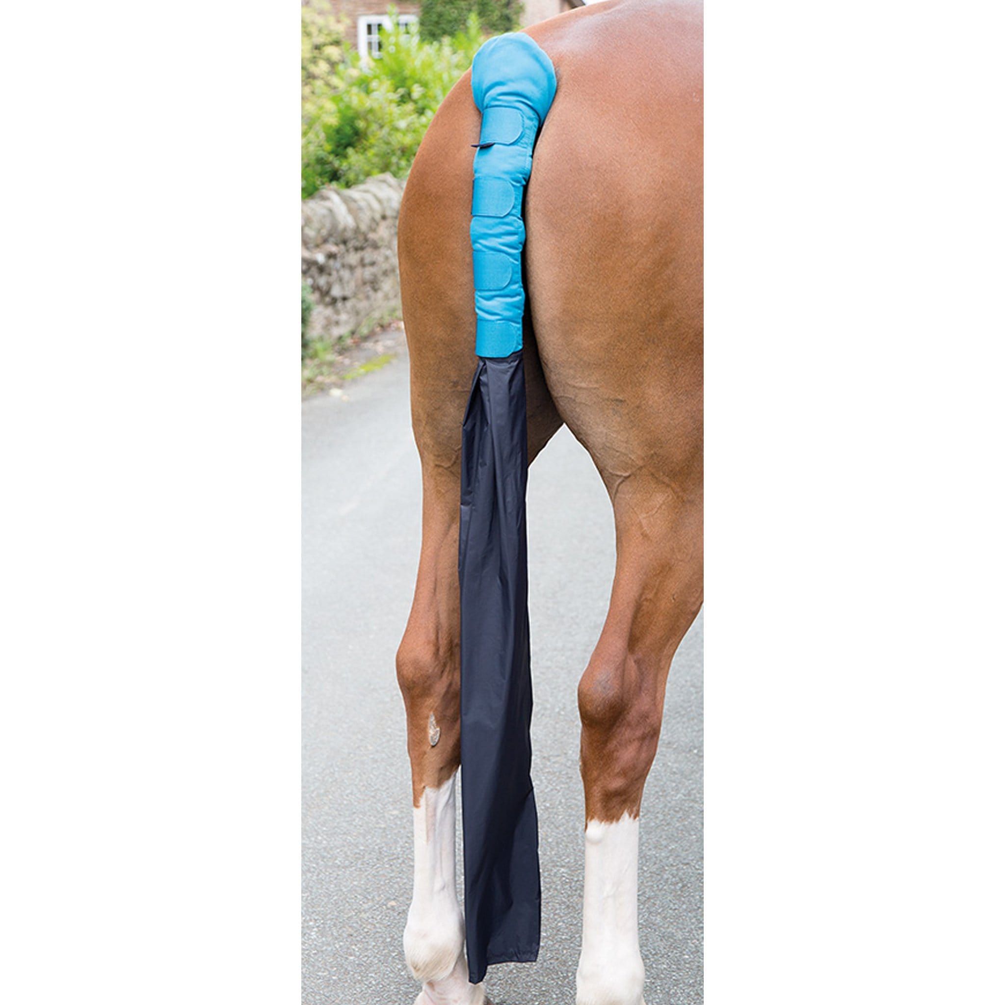 Shires Padded Tail Guard with Bag - Bright Blue