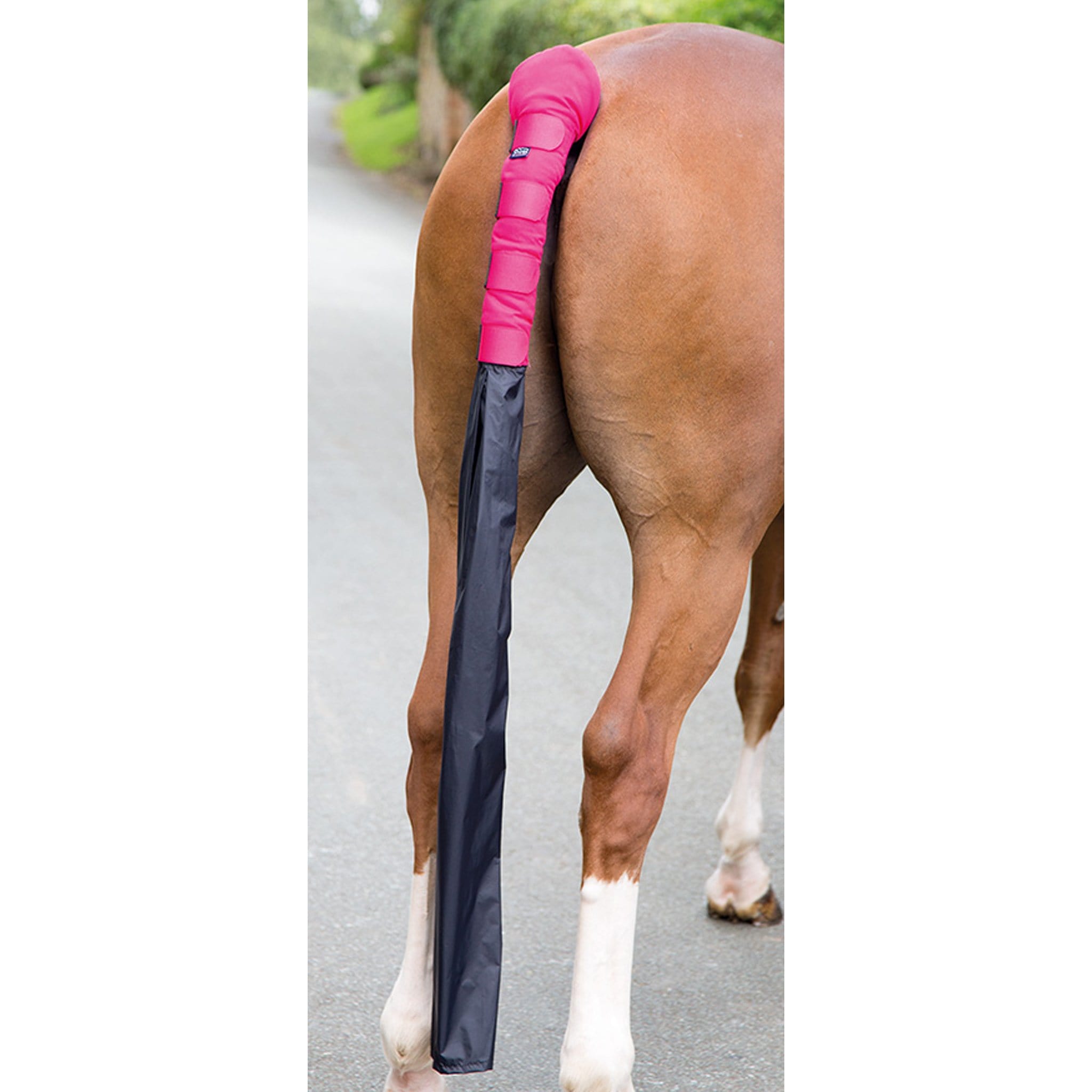 Shires Padded Tail Guard with Bag in Pink