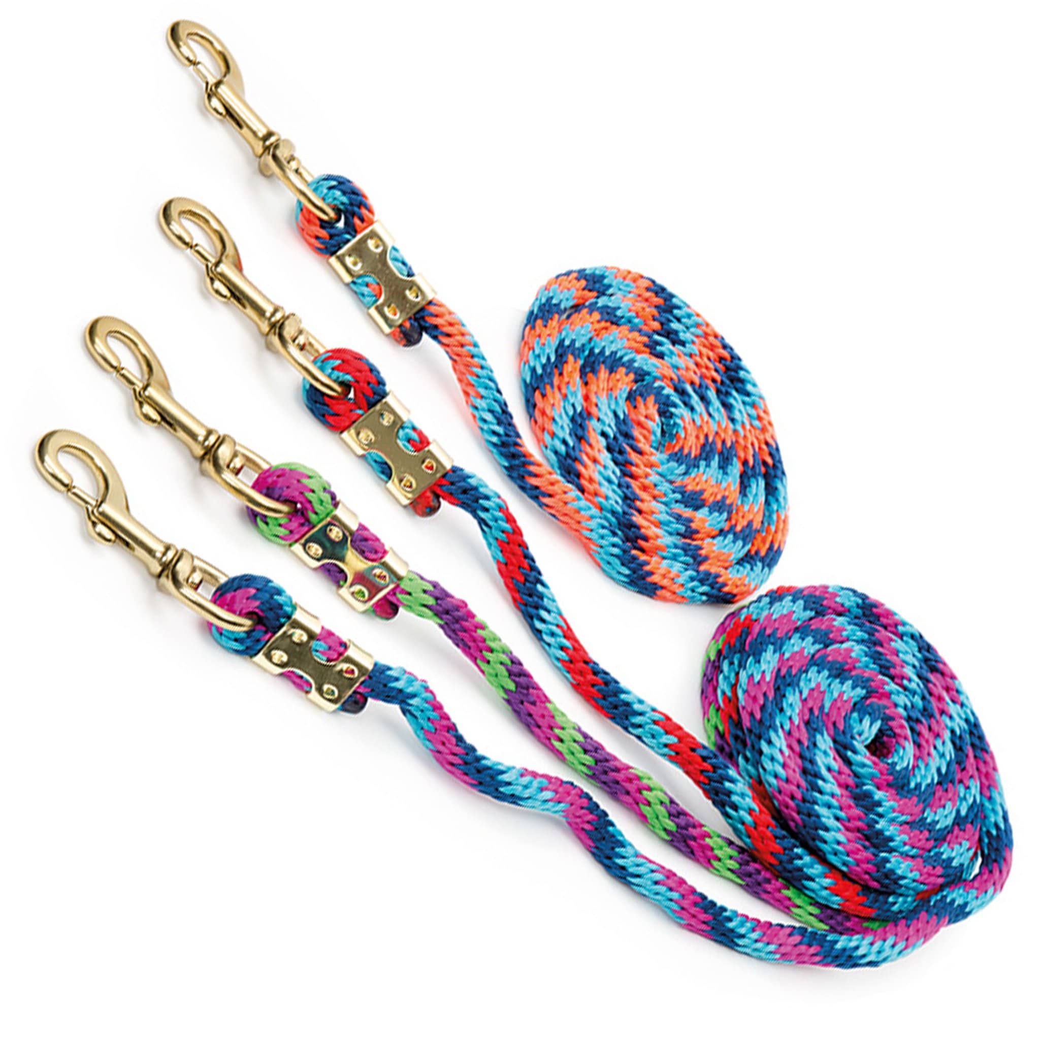 Shires Topaz Lead Rope - Pink/Turquoise/Navy