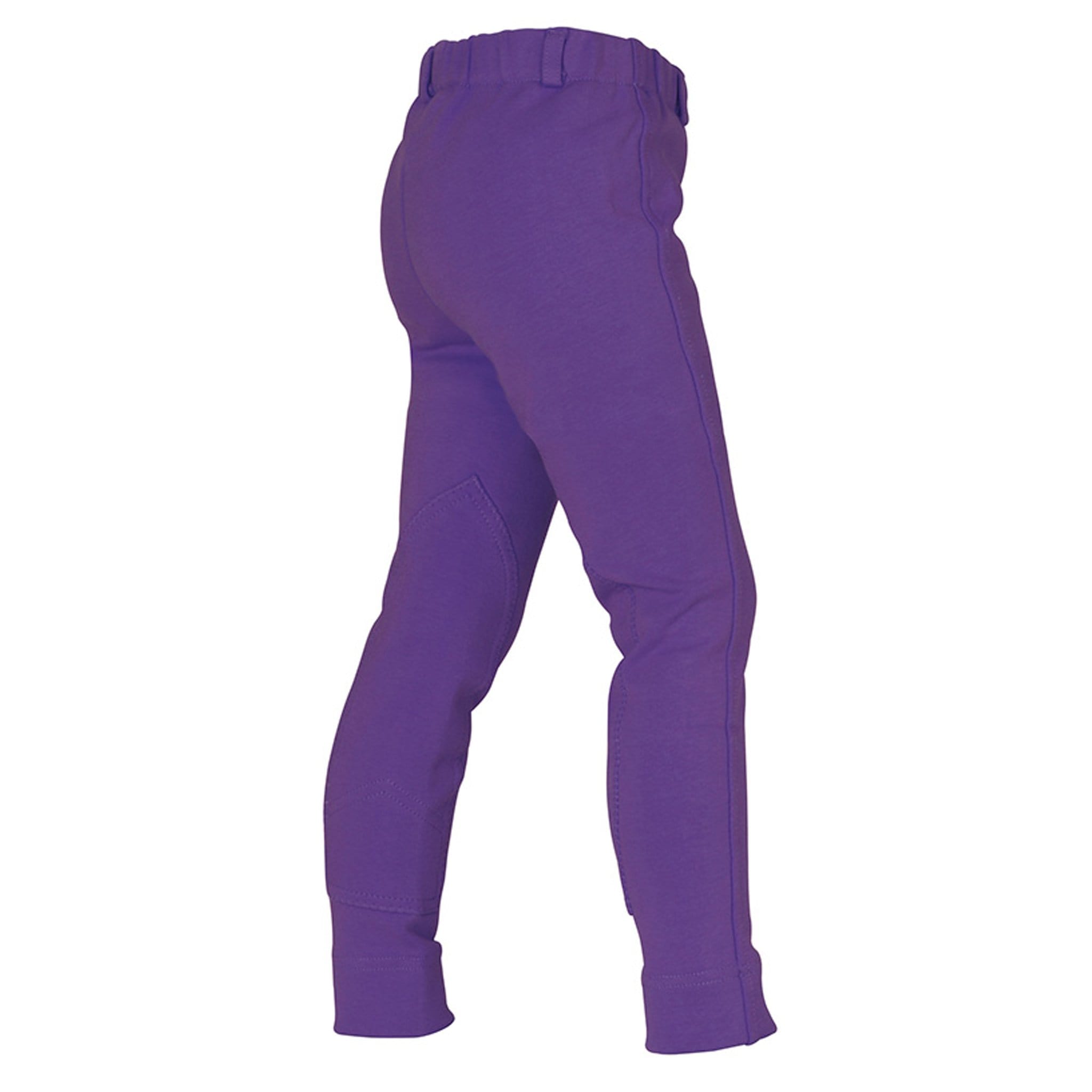 Shires Children's Wessex Pull-On Knee Patch Jodhpurs - Purple · 5 - 6 Years