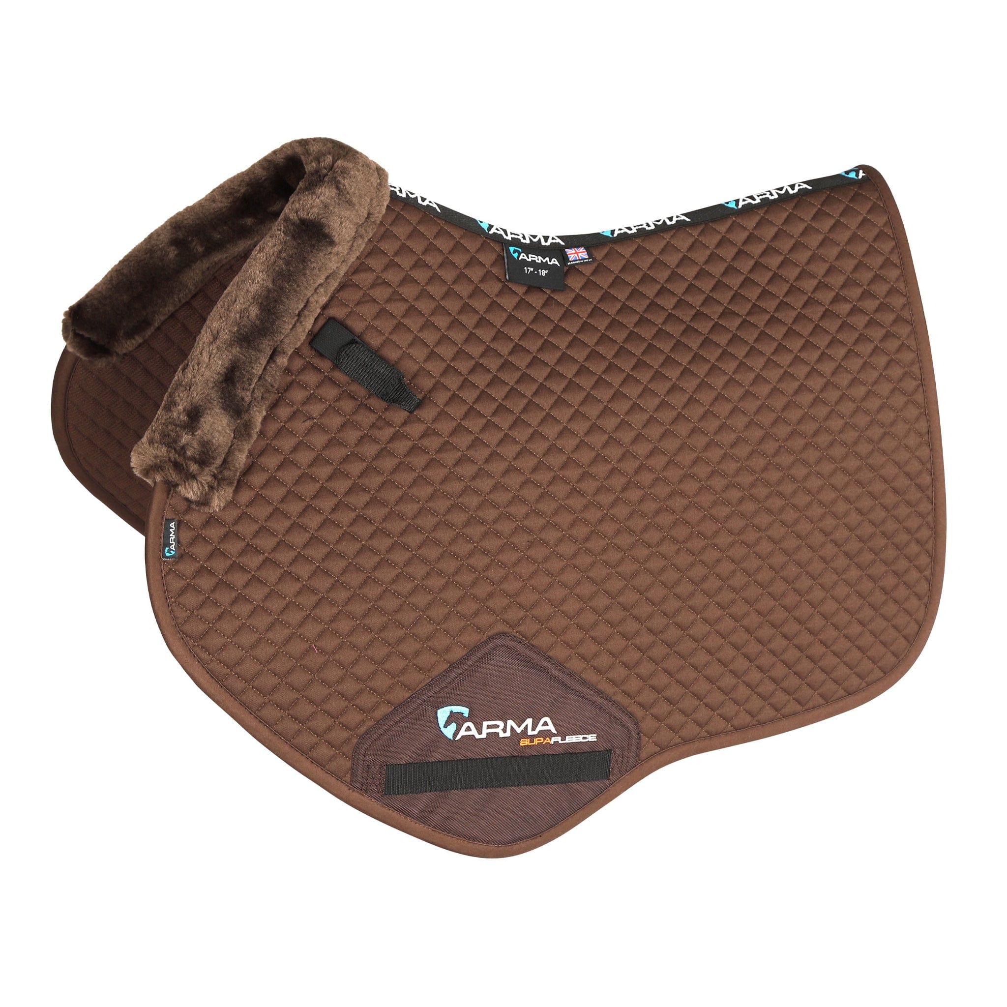 Arma Supafleece Jump Saddle Pad - Brown