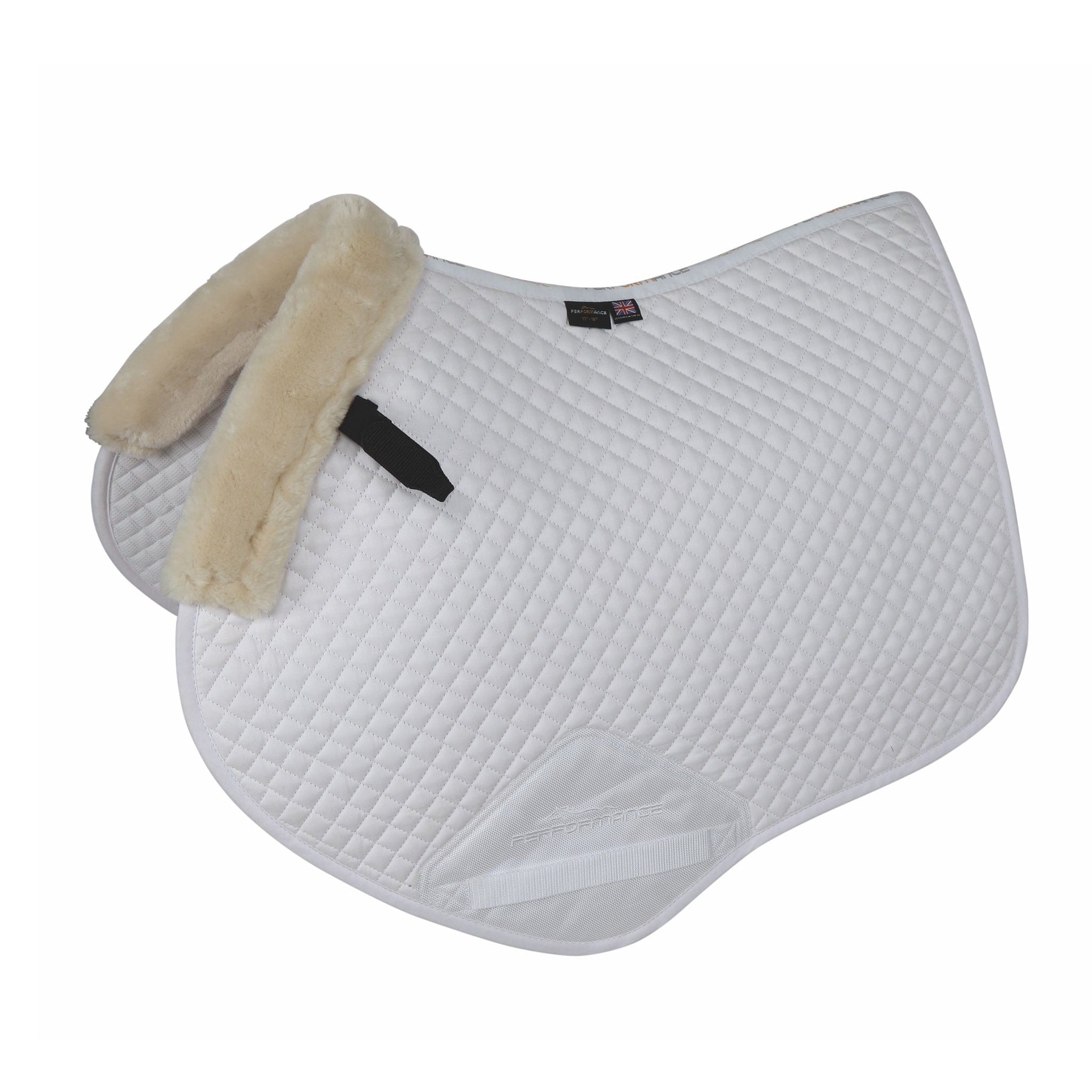 Arma Supafleece Jump Saddle Pad - White Natural