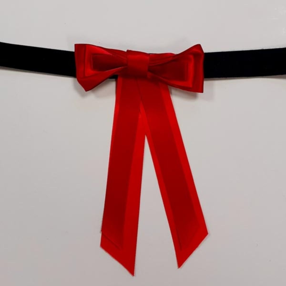 Showquest Horse Tail Bows - Red