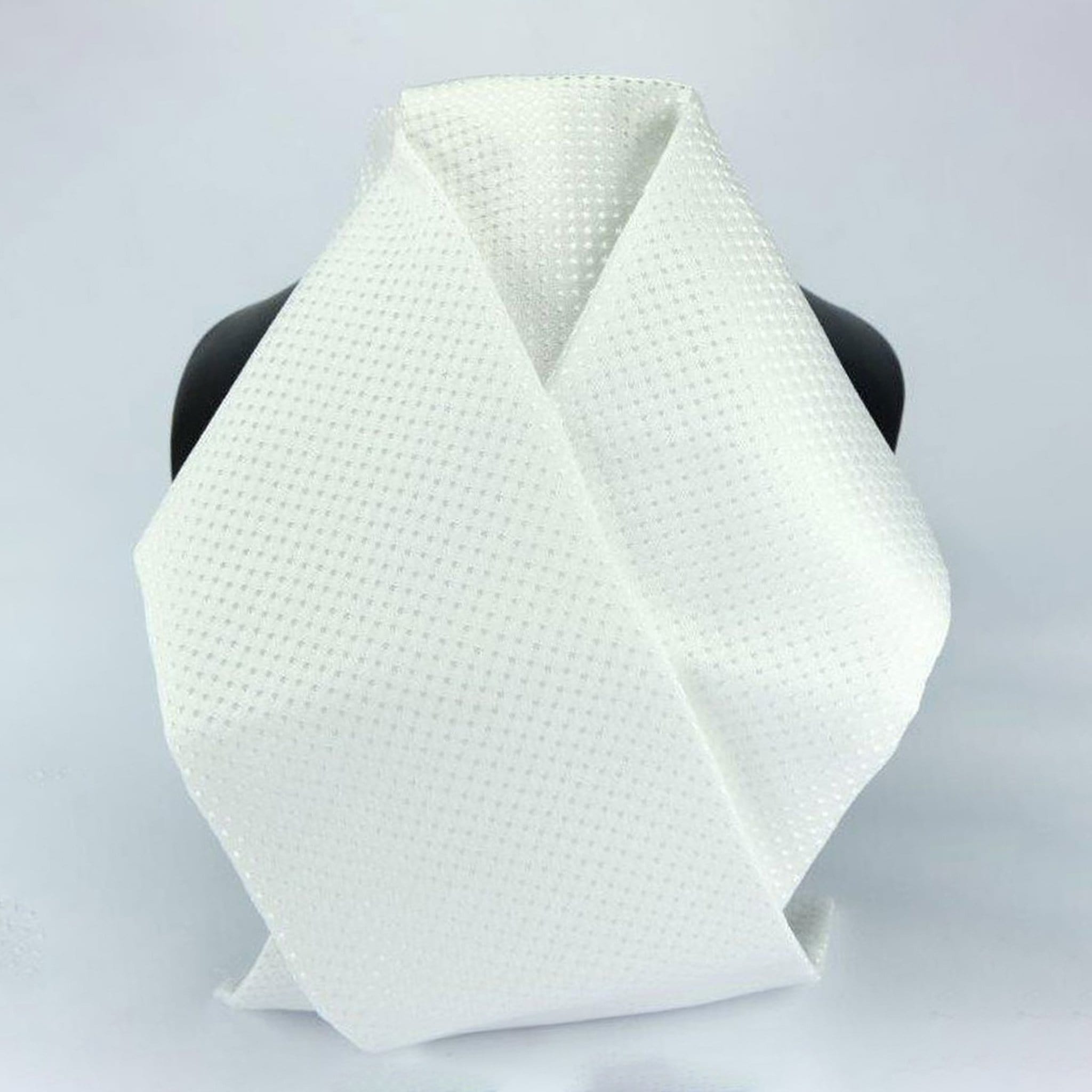 ShowQuest Vintage Devises Pre-tied Stock 19247 White