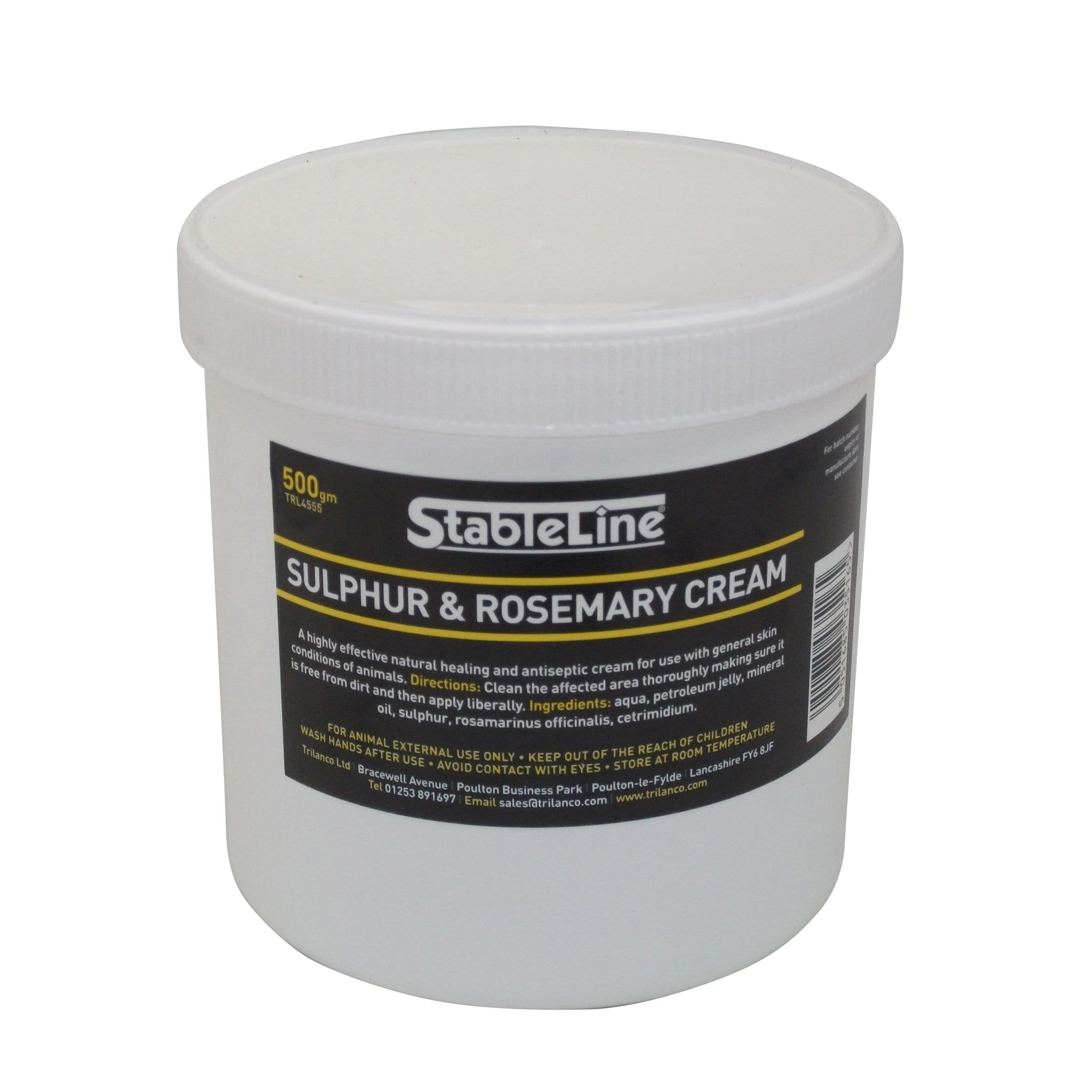 Stableline Sulphur and Rosemary Cream 500g TRL4555