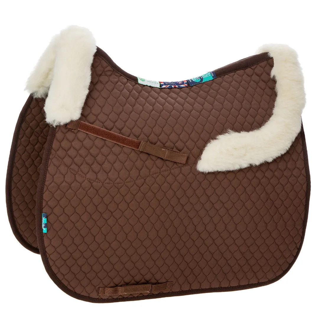 Nuumed GP Saddlepad With Wool Collars (SP21 GP) White - Medium