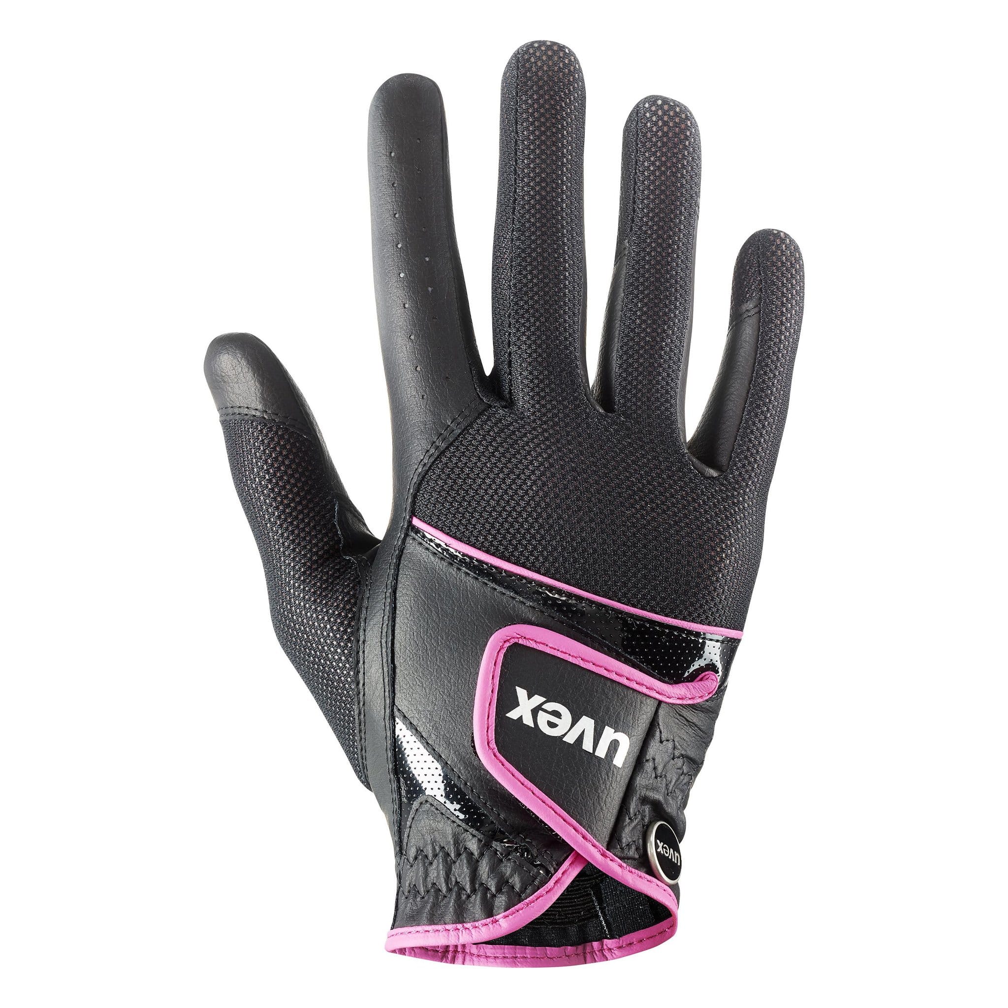 Uvex Sumair Riding Gloves - 9 · Black and Pink