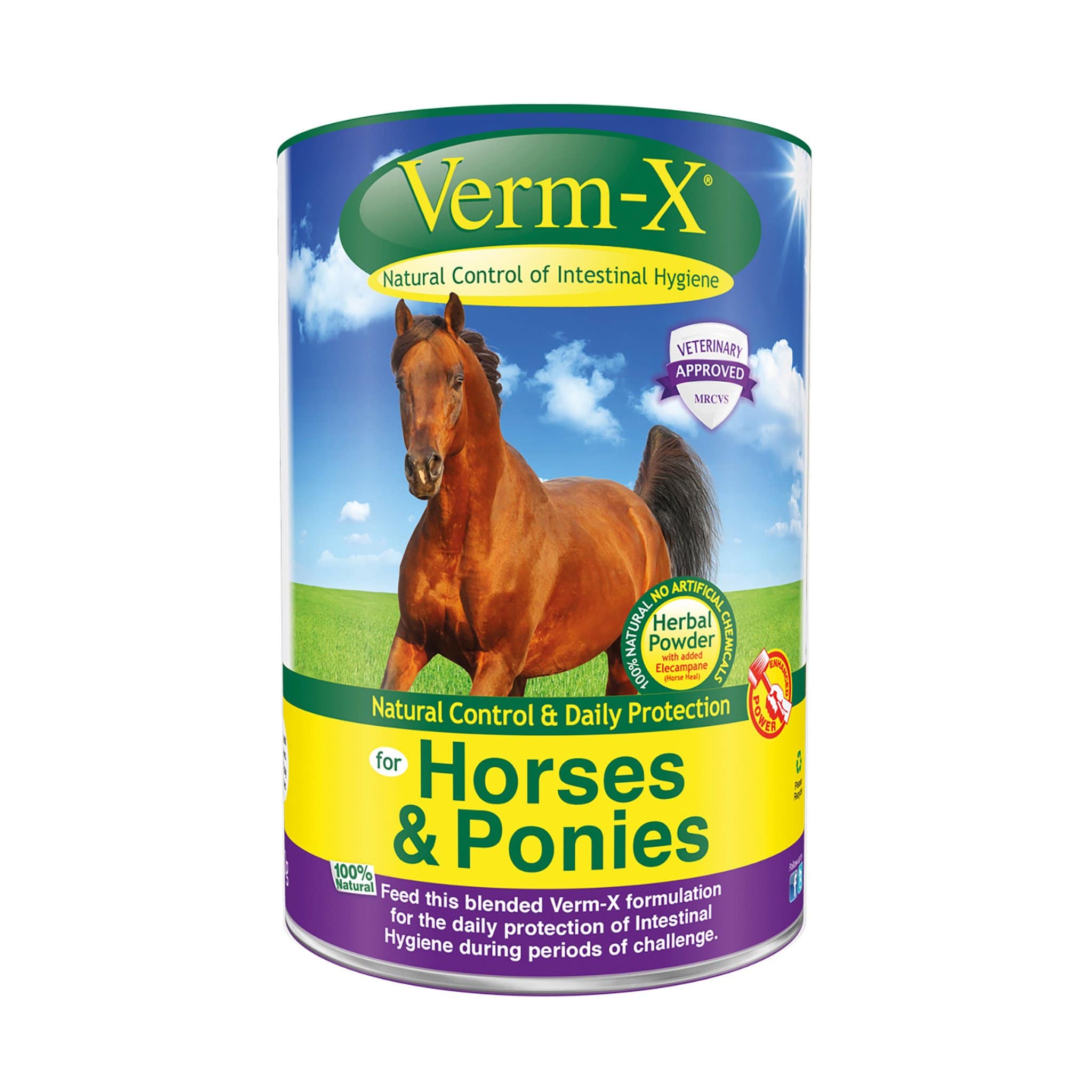 Verm-X Herbal Powder for Horses and Ponies - 320G