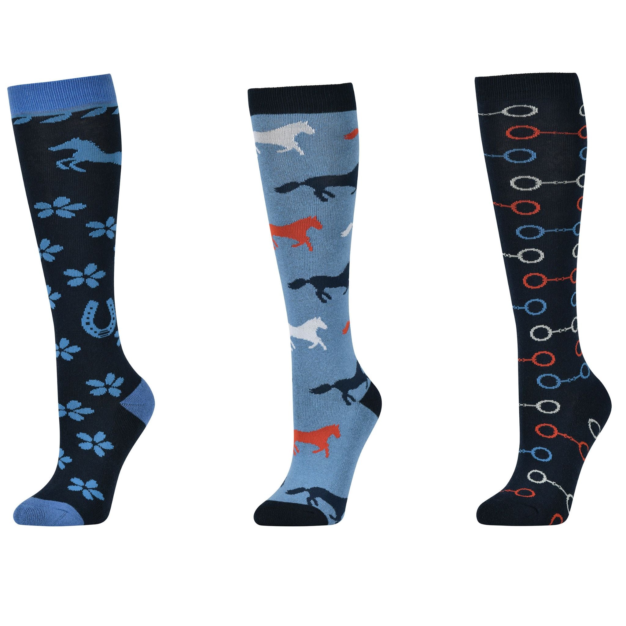 Dublin Riding Socks 3 Pack Ink Flower Studio 301009
