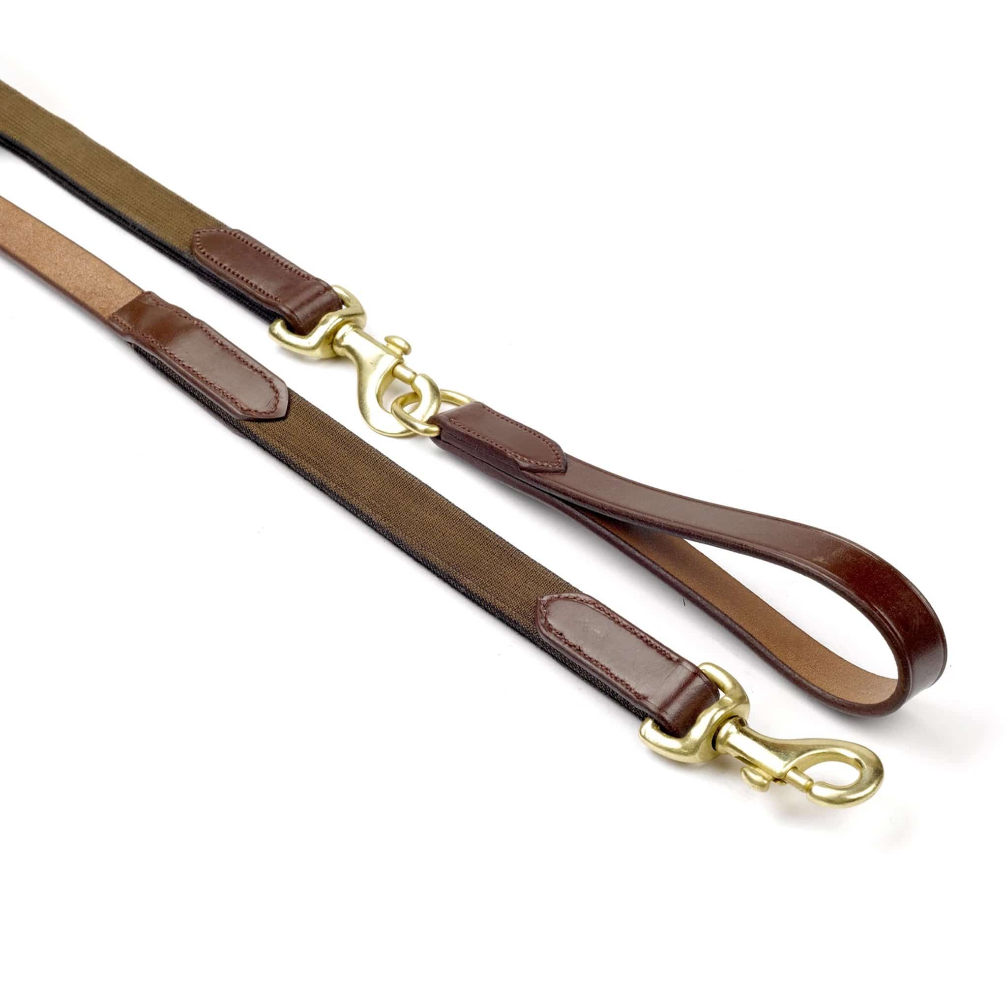 Whitaker Elasticated Leather Draw Reins - Havana