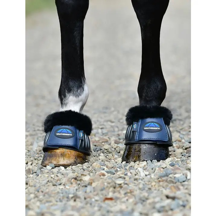 Weatherbeeta Tough-Tec Prime Fleece Trim Rubber Bell Boots