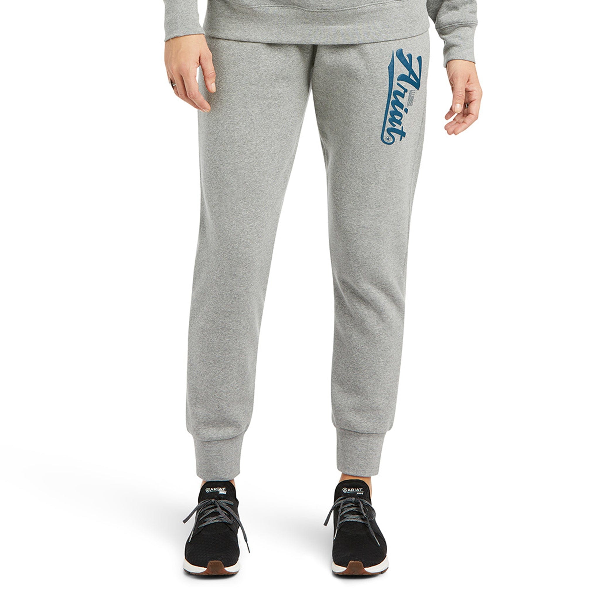 Ariat R.E.A.L Jogger Sweat Pants Grey 10037031 Front