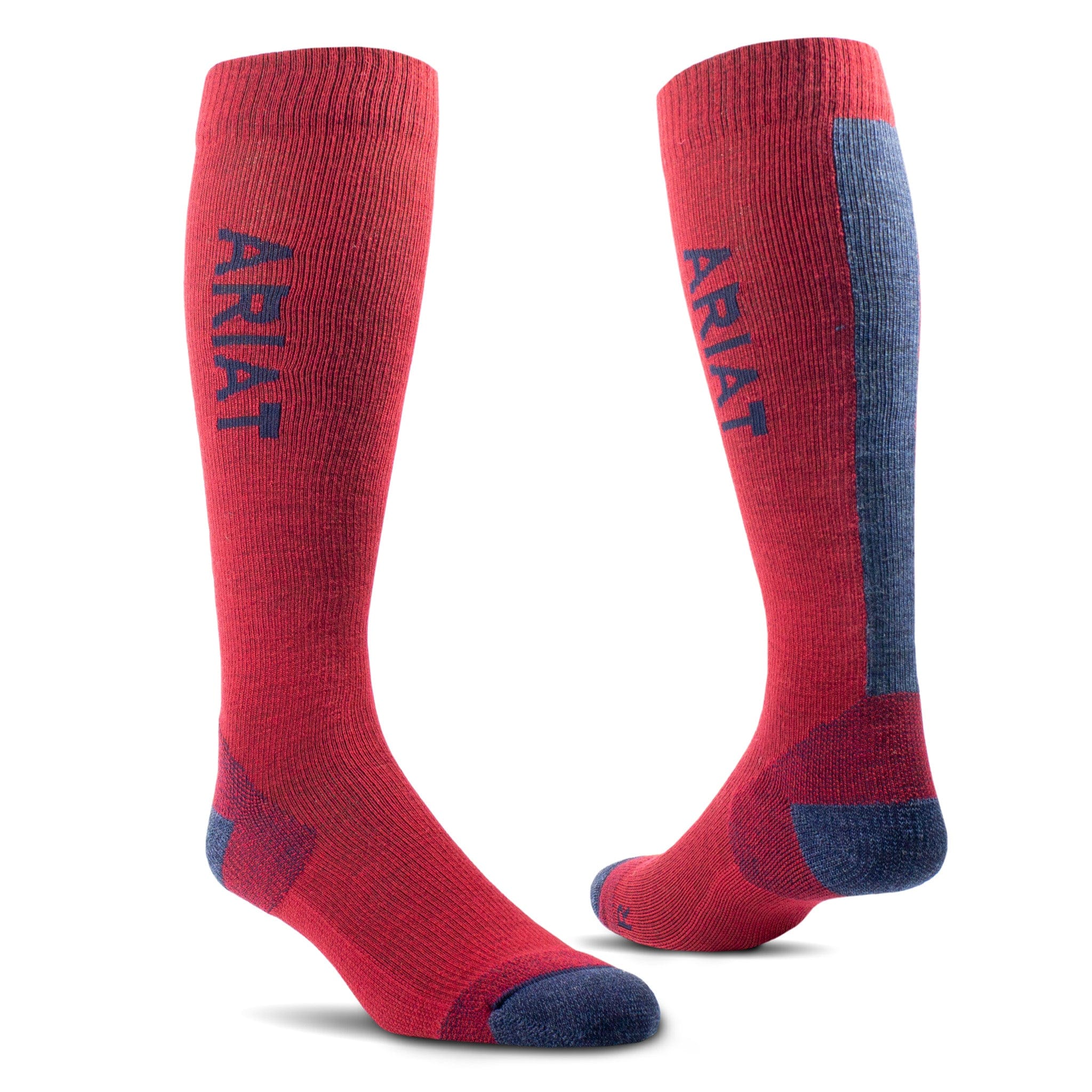 Ariattek Thaw Merino Riding Socks - UK 3 - 6 XS/S · Red and Navy