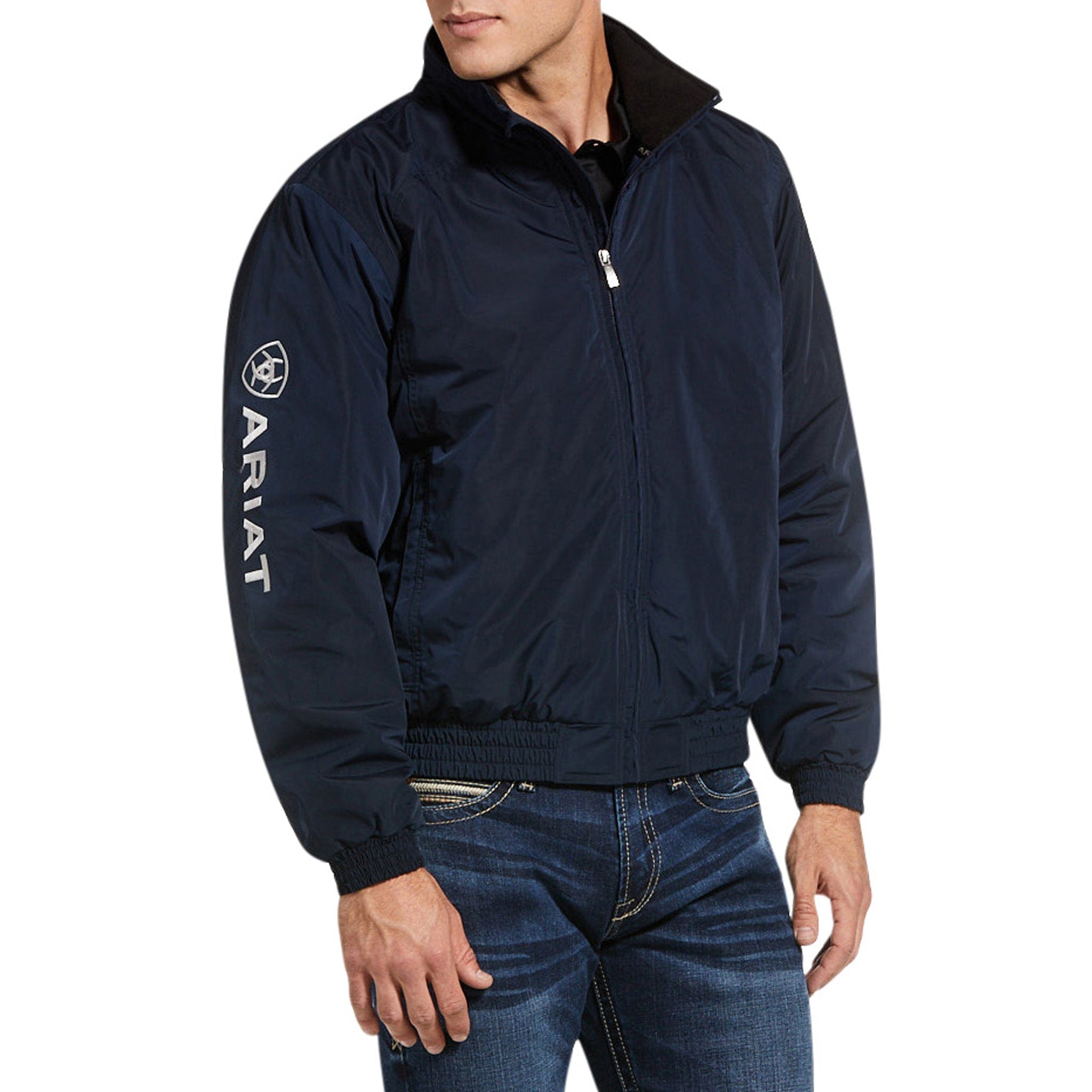 Ariat Men's Team Stable Insulated Jacket 10001716 Navy Front View