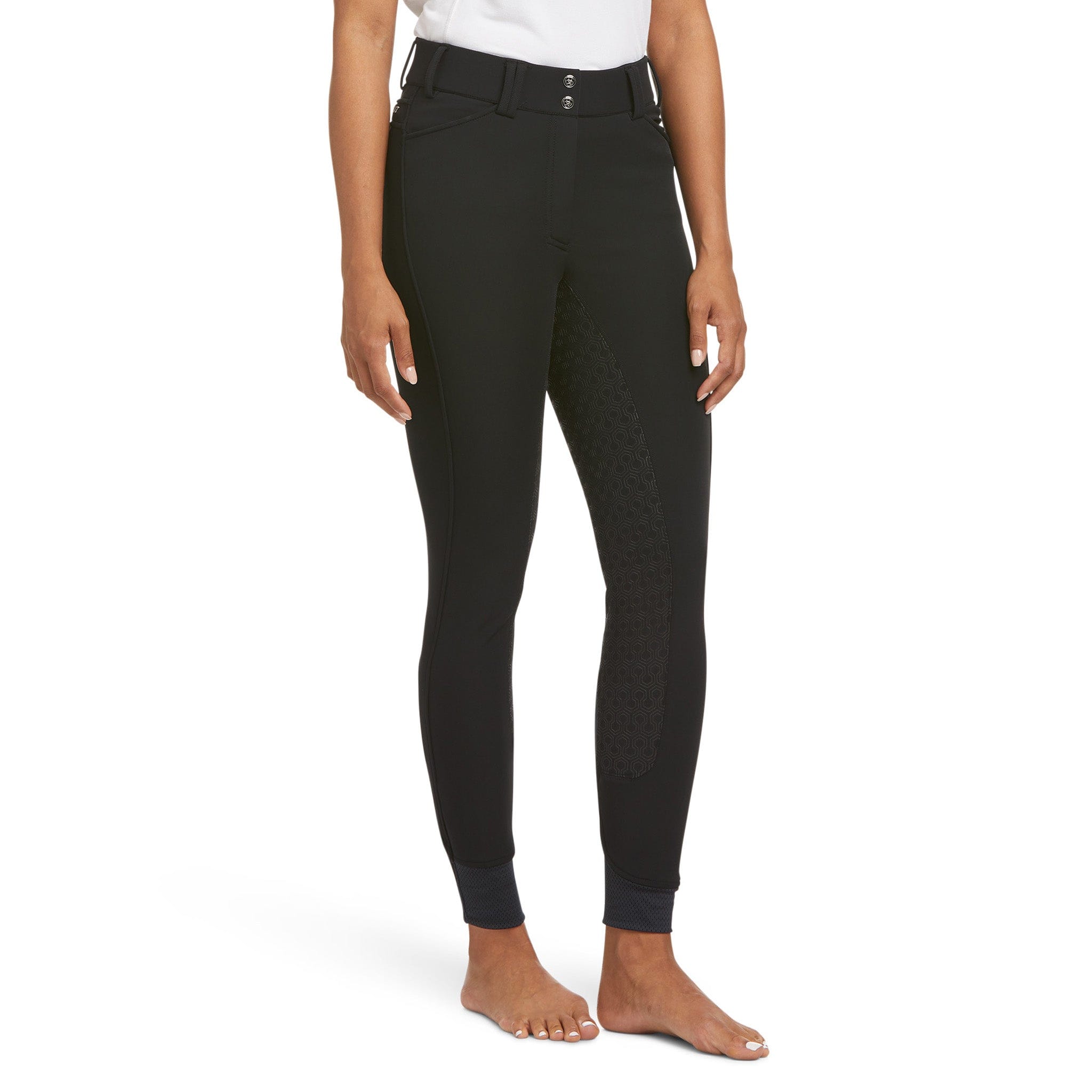 Ariat Tri Factor Frost Insulated Silicone Full Seat Breeches - UK 8 · Black · Regular