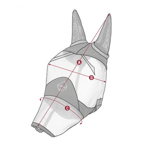 LeMieux Armour Shield Fly Protector Full Mask With Ears And Nose