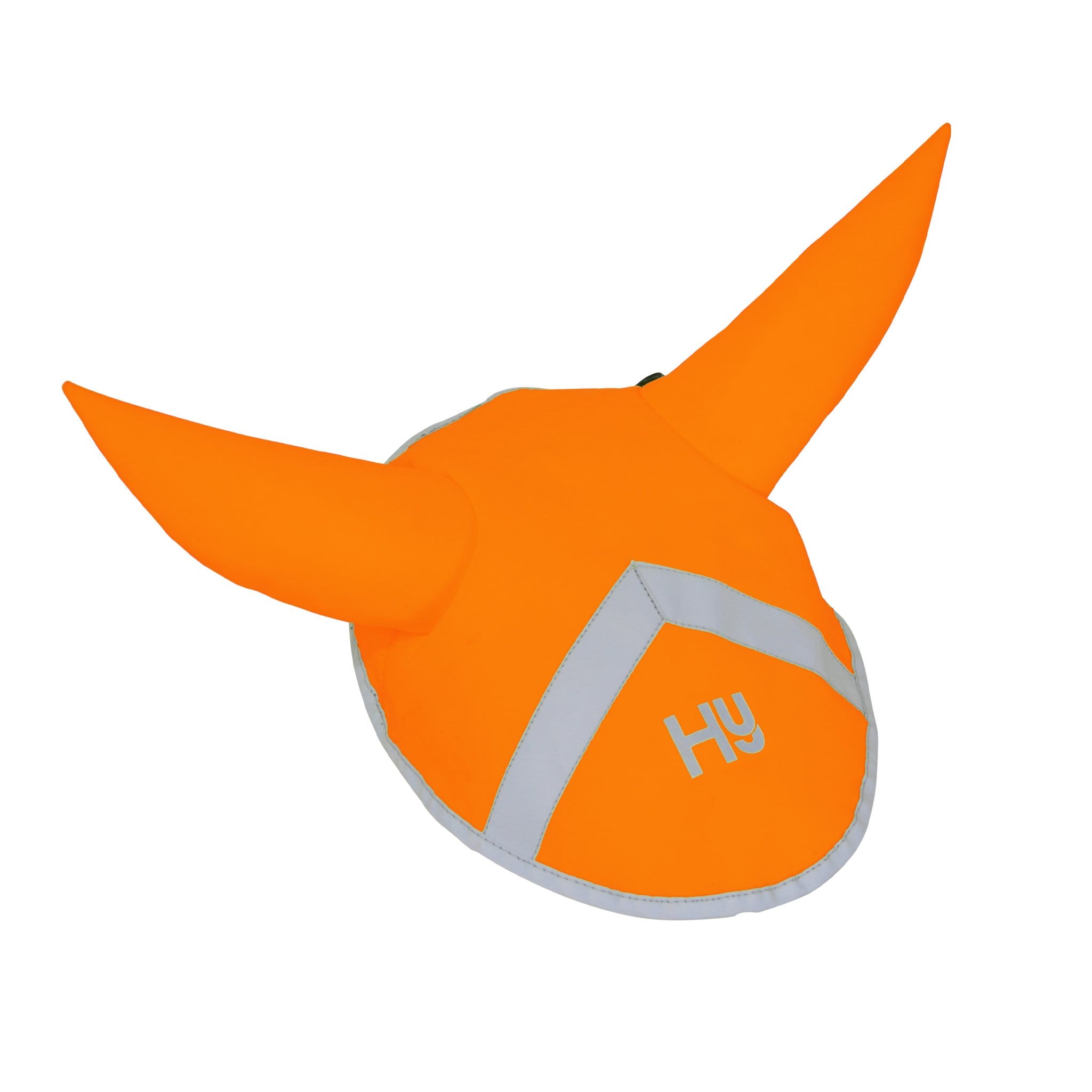 Hy Equestrian Reflector Hi Viz Ear Bonnet - Pony · Orange