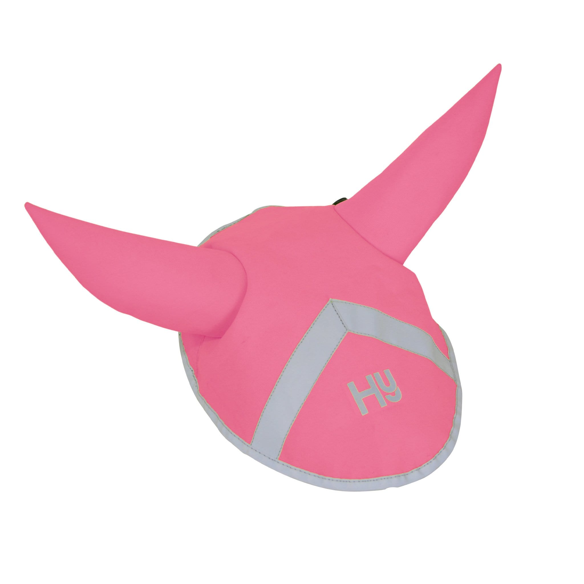 Hy Equestrian Reflector Hi Viz Ear Bonnet - Cob · Pink