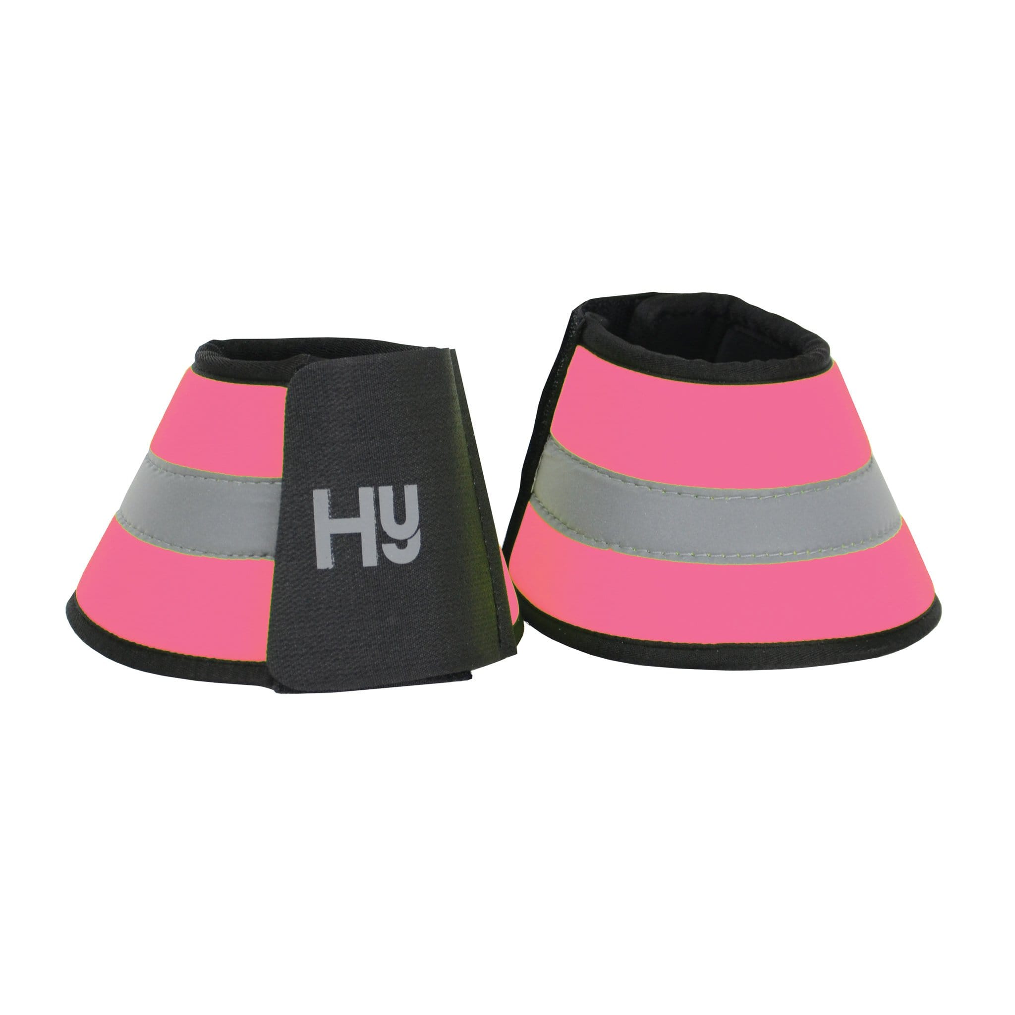 Hy Equestrian Reflector Hi Viz Over Reach Boots - Pony · Pink