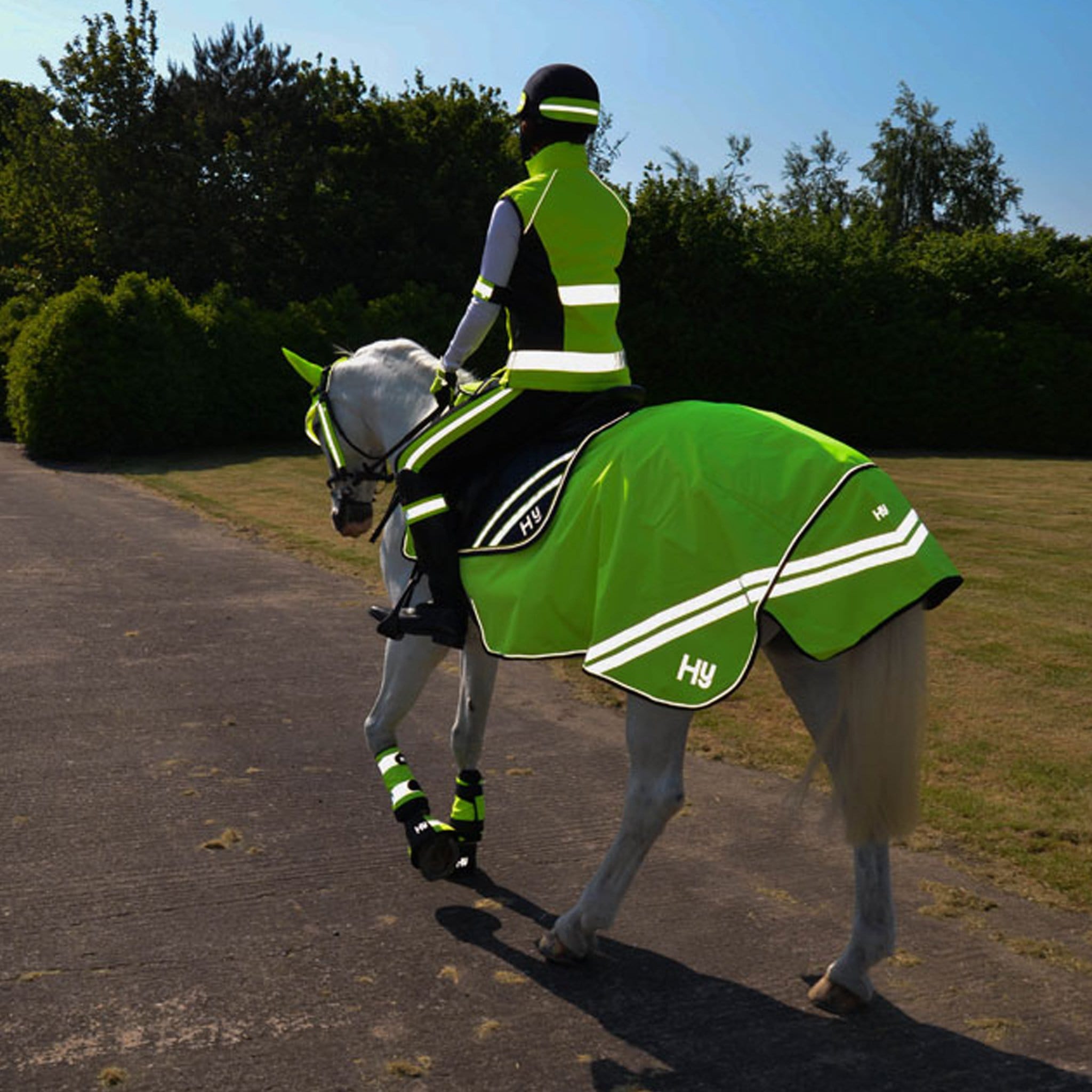 Hy Equestrian Reflector Hi Viz Exercise Sheet EQUUS