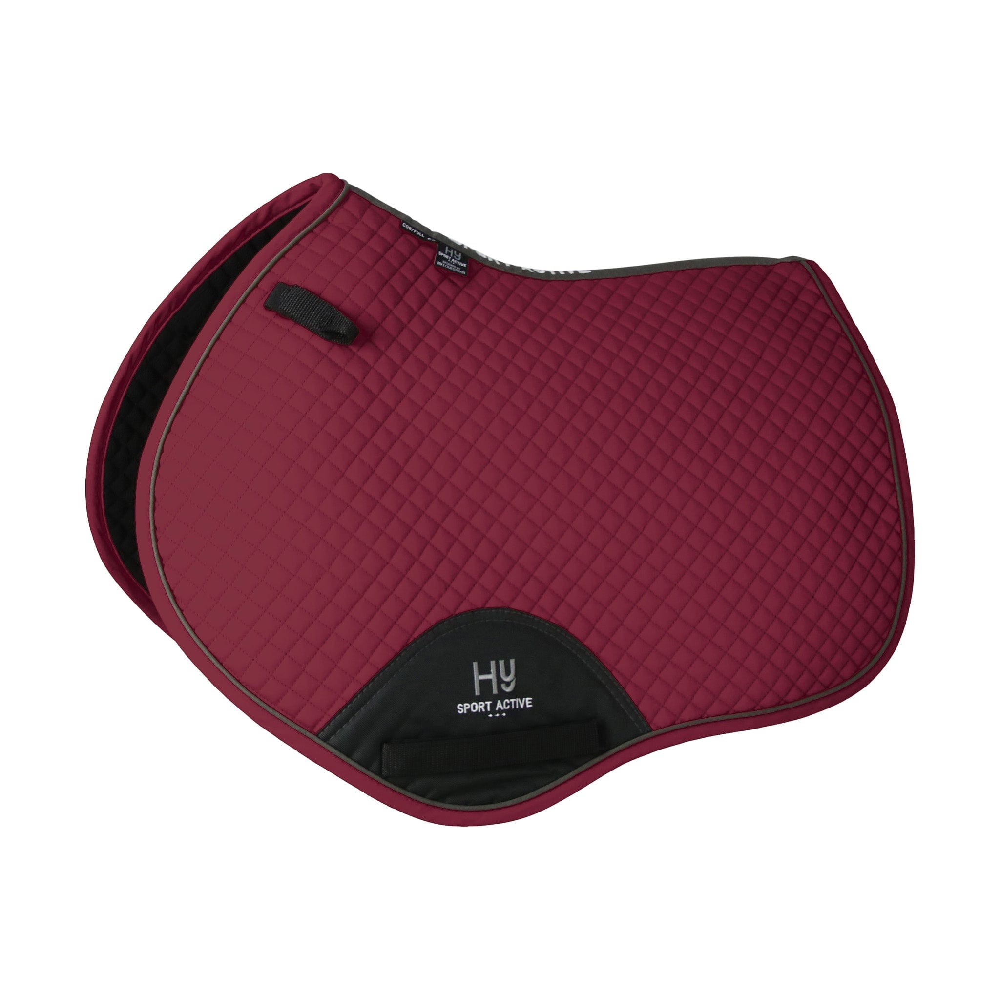 Hy Sport Active Close Contact Saddle Pad - Full · Vivid Merlot