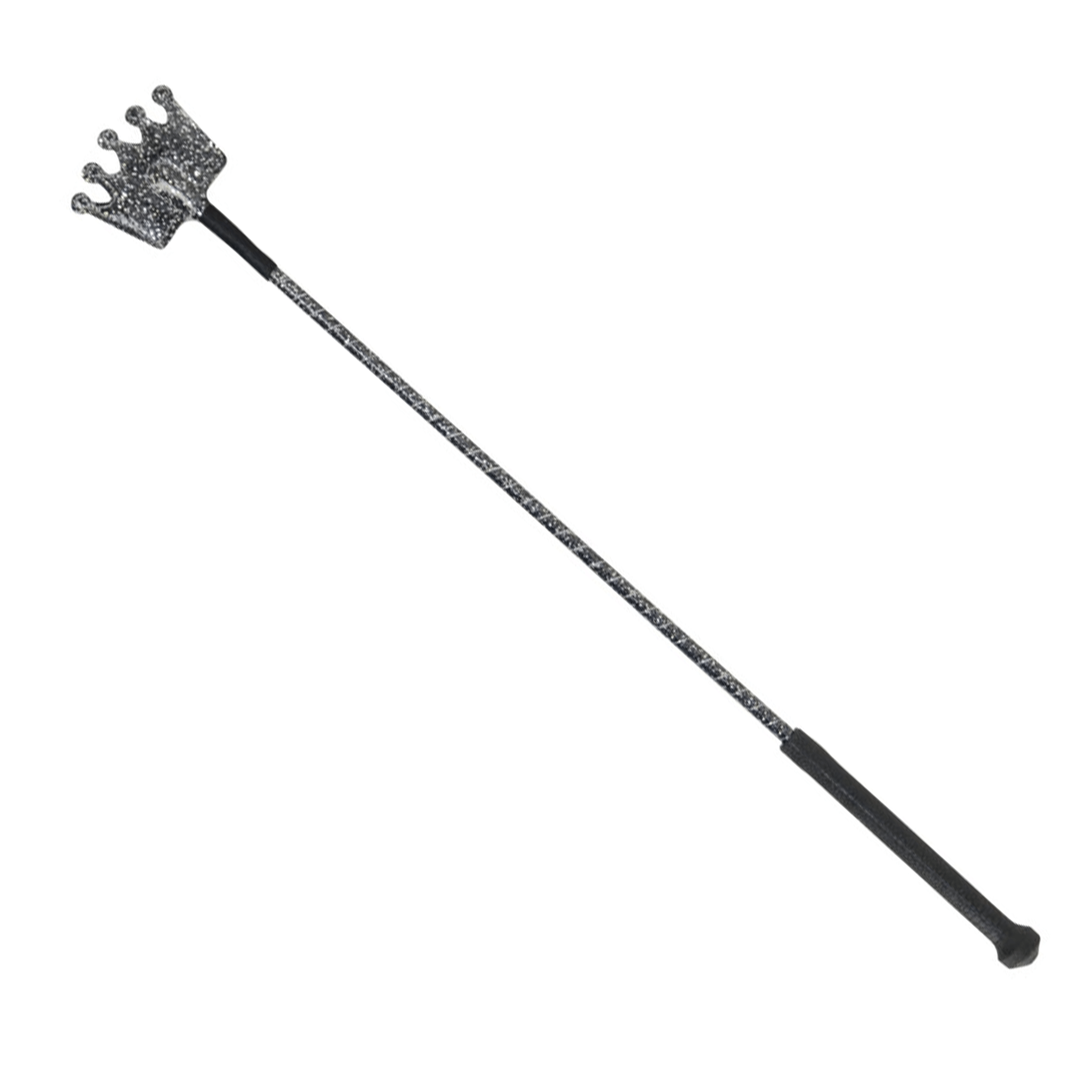 HySCHOOL Glitter Crown Riding Whip