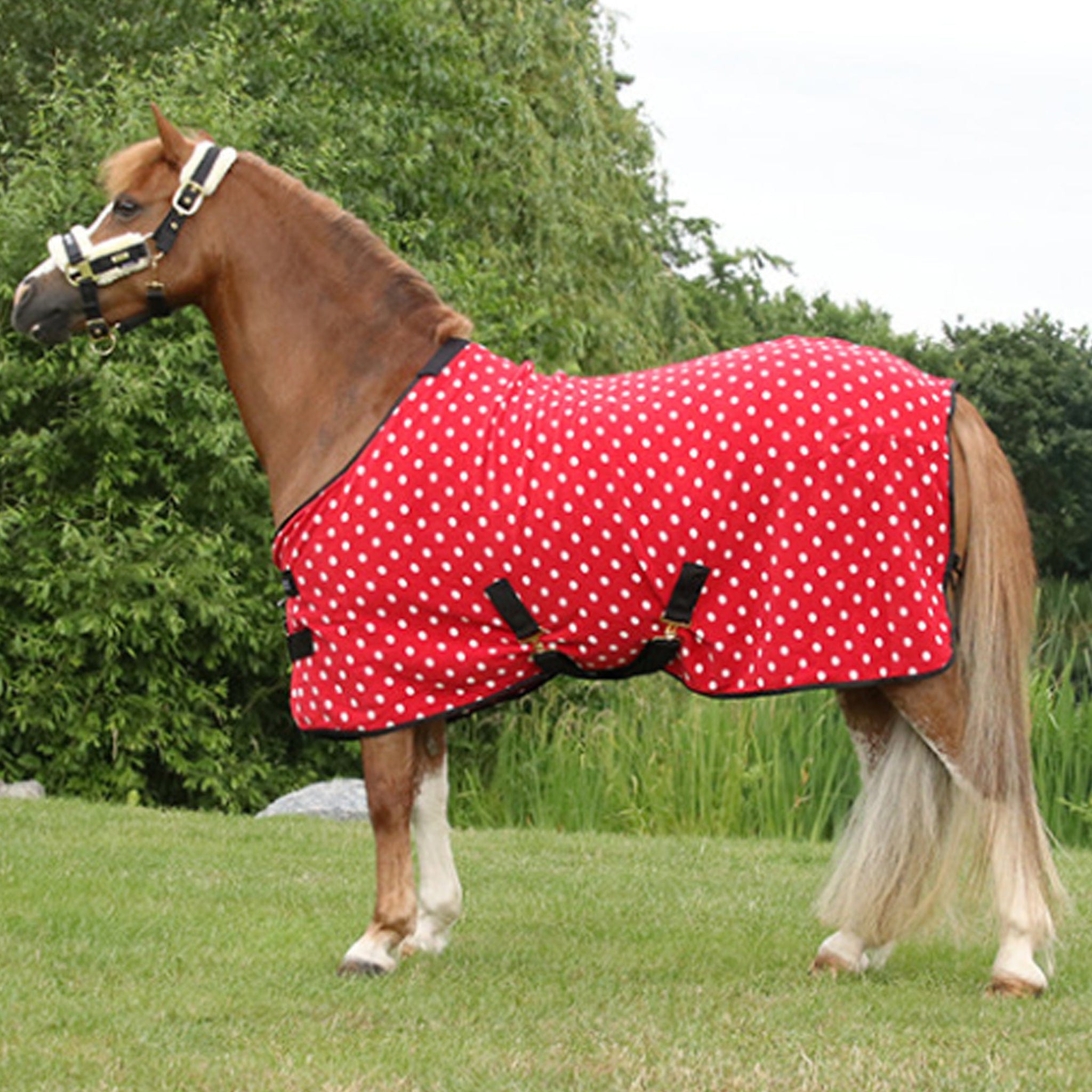 Supreme Products Dotty Fleece Rug - 4'0 · Rosette Red