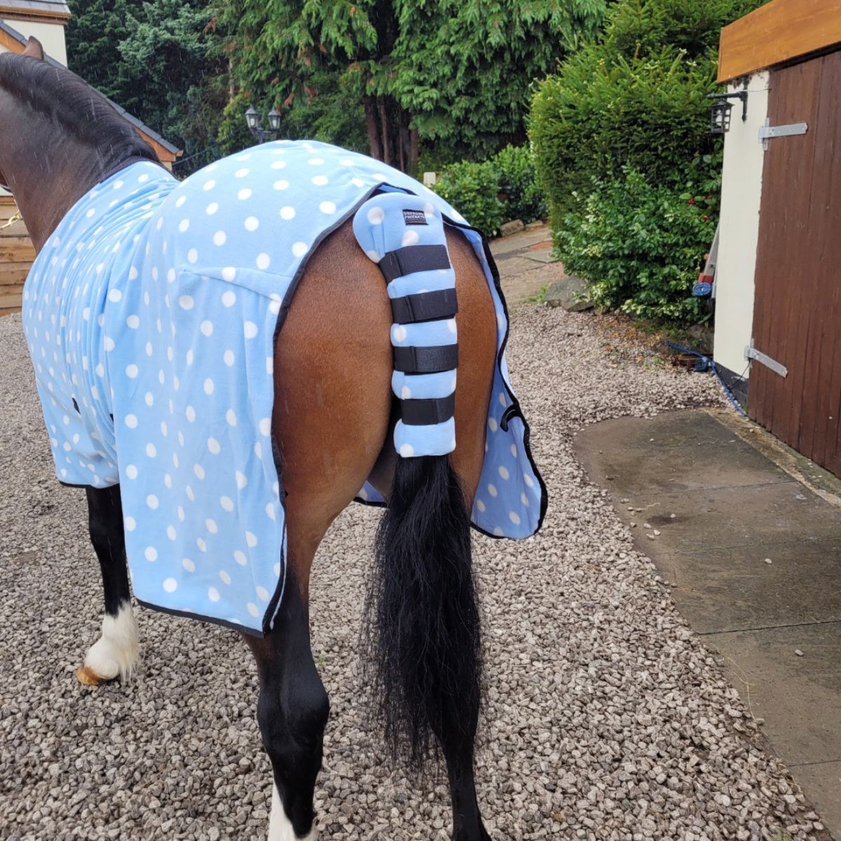 Supreme Products Dotty Fleece Tail Guard - Cob/Full · Beautiful Blue