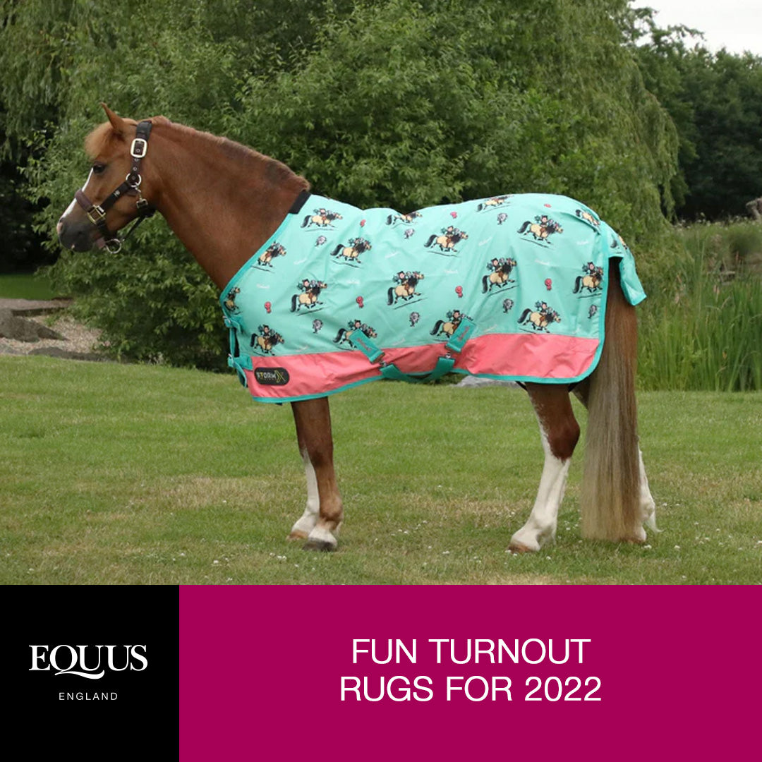 Buy Horze Pony Turnout Rug with Crown Print, 100g