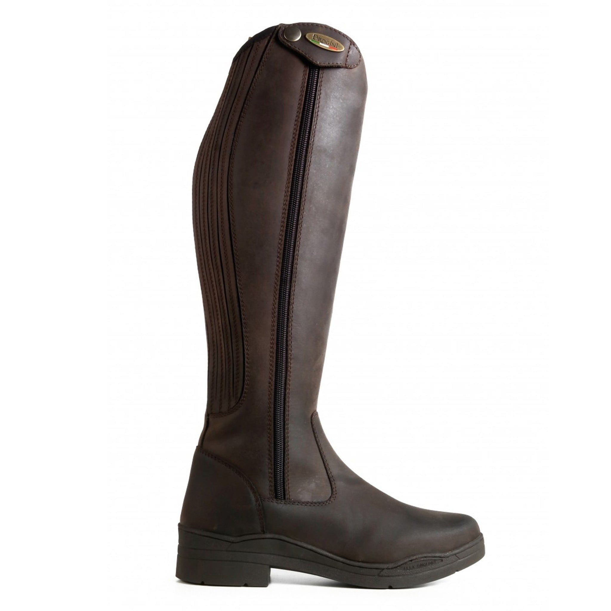 Brogini Monte Cervino Zipped Country Riding Boots WB126 Brown
