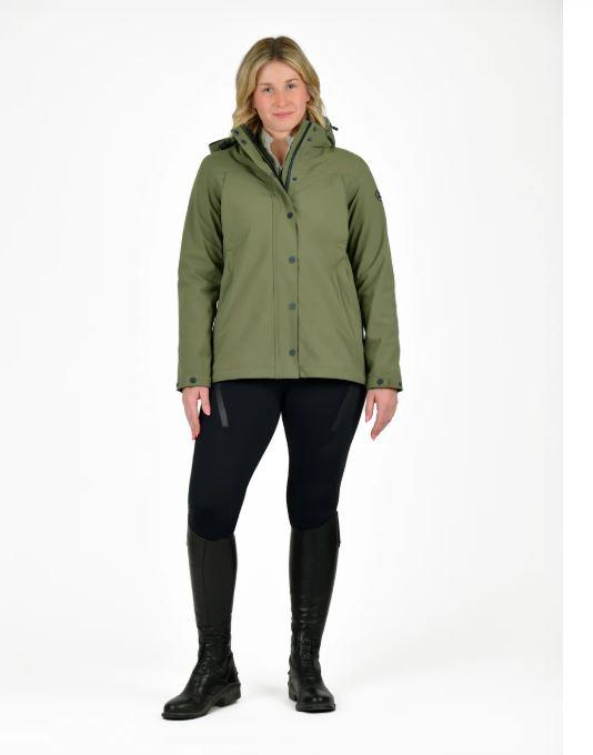 Weatherbeeta Florence Fleece Two-For Jacket Olive Night/Black Ladies Medium