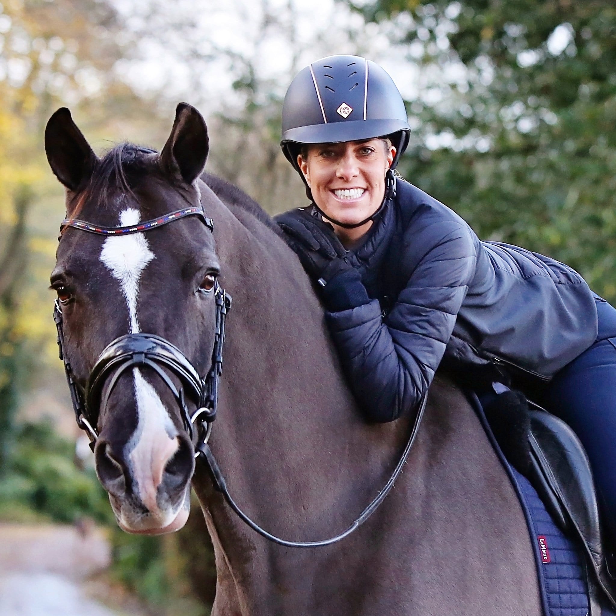 Charles Owen AyrBrush Pinstripe Riding Hat