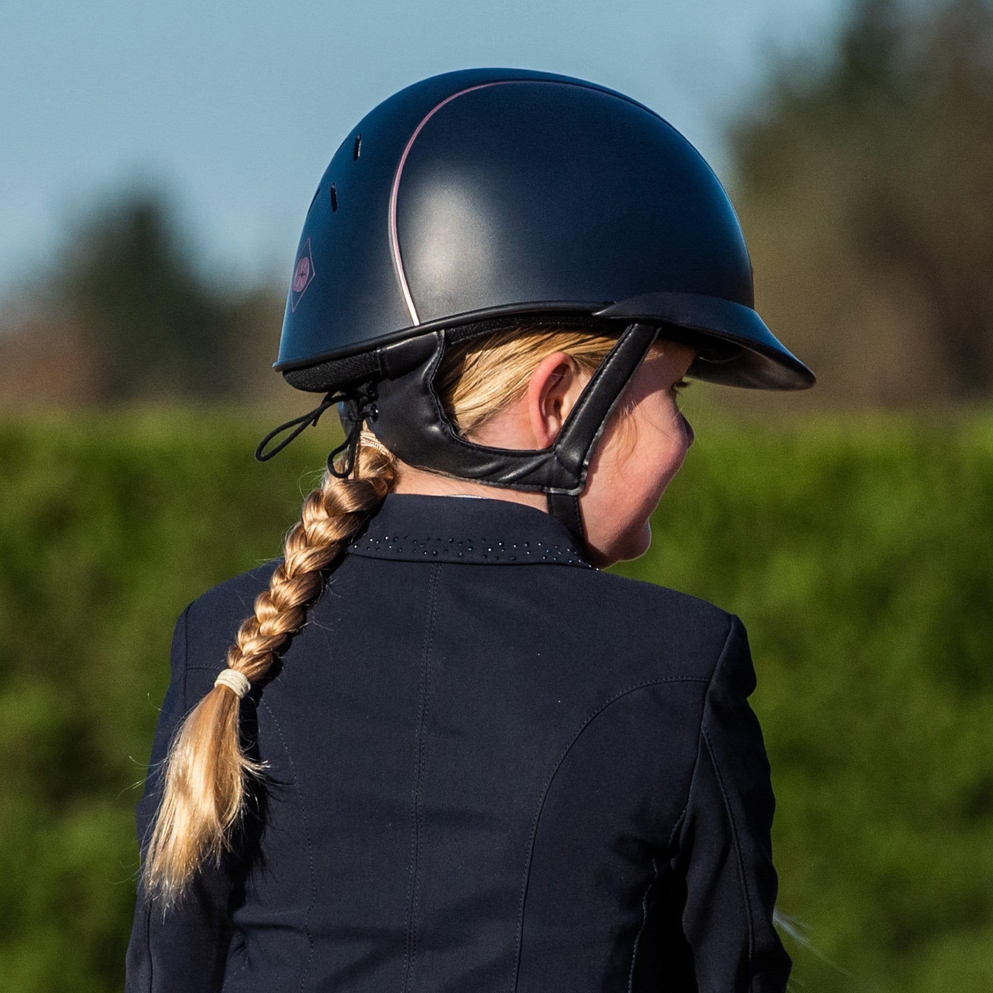 Charles Owen AyrBrush Pinstripe Riding Hat