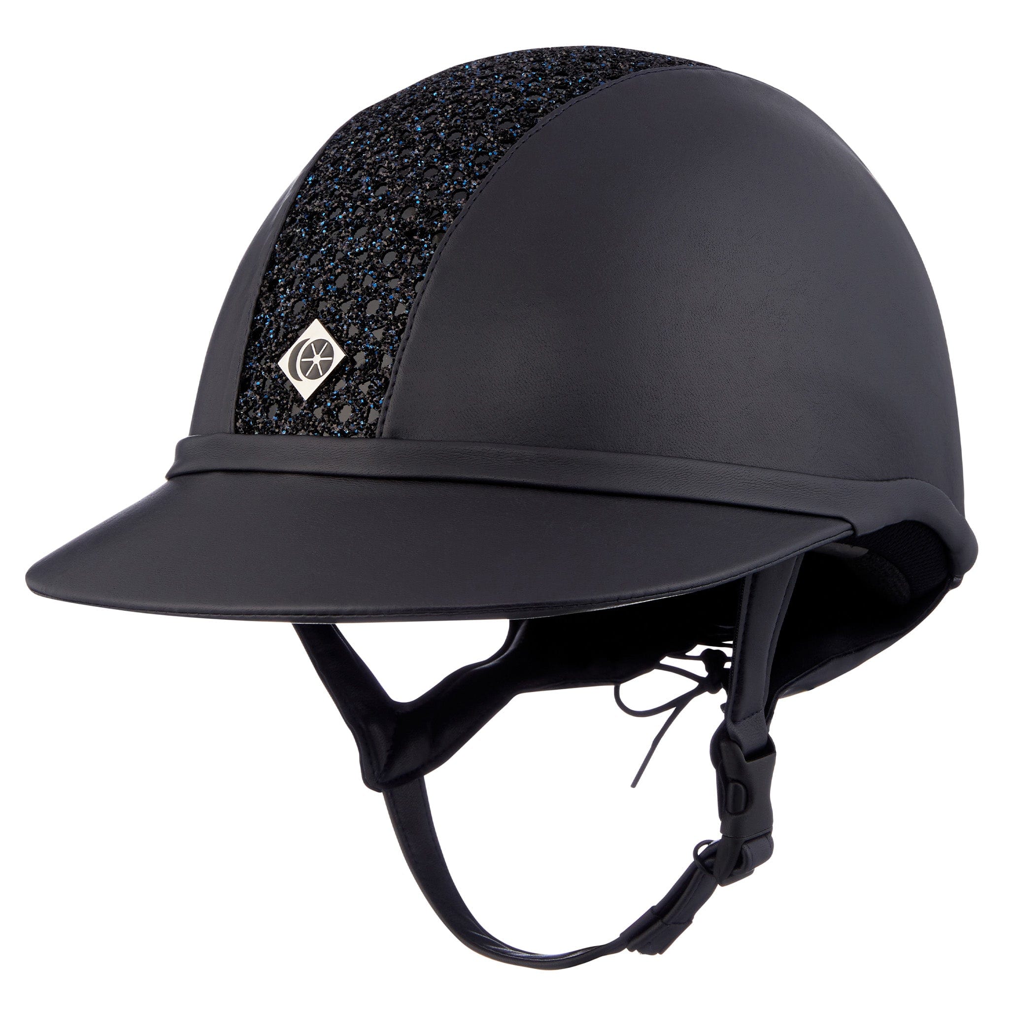 Charles Owen SP8 Plus Sparkly Leather Look Riding Hat EQUUS