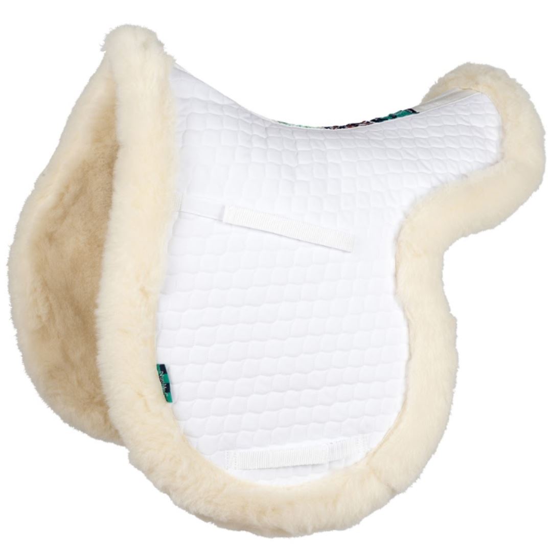 Nuumed GP Full Wool Numnah With Collars (NM02B GP) White - X-Large