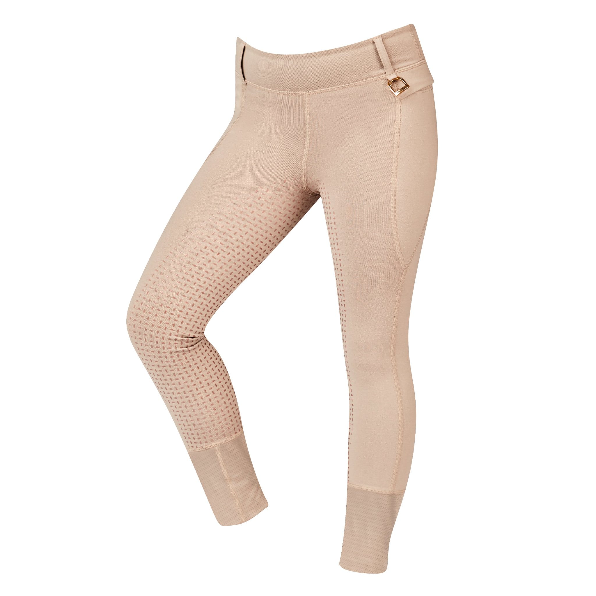 Dublin Children's Cool-It Everyday Silicone Full Seat Riding Tights - 10 Years · Beige