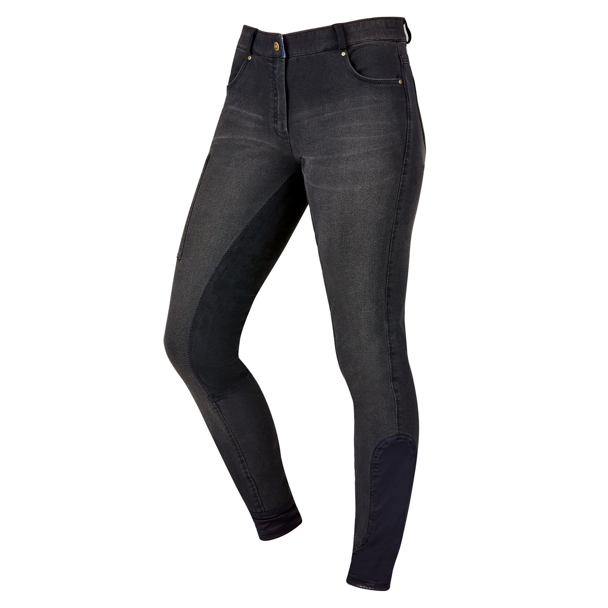 Dublin Shona Denim Alos Full Seat Breeches - UK 10 · Ash