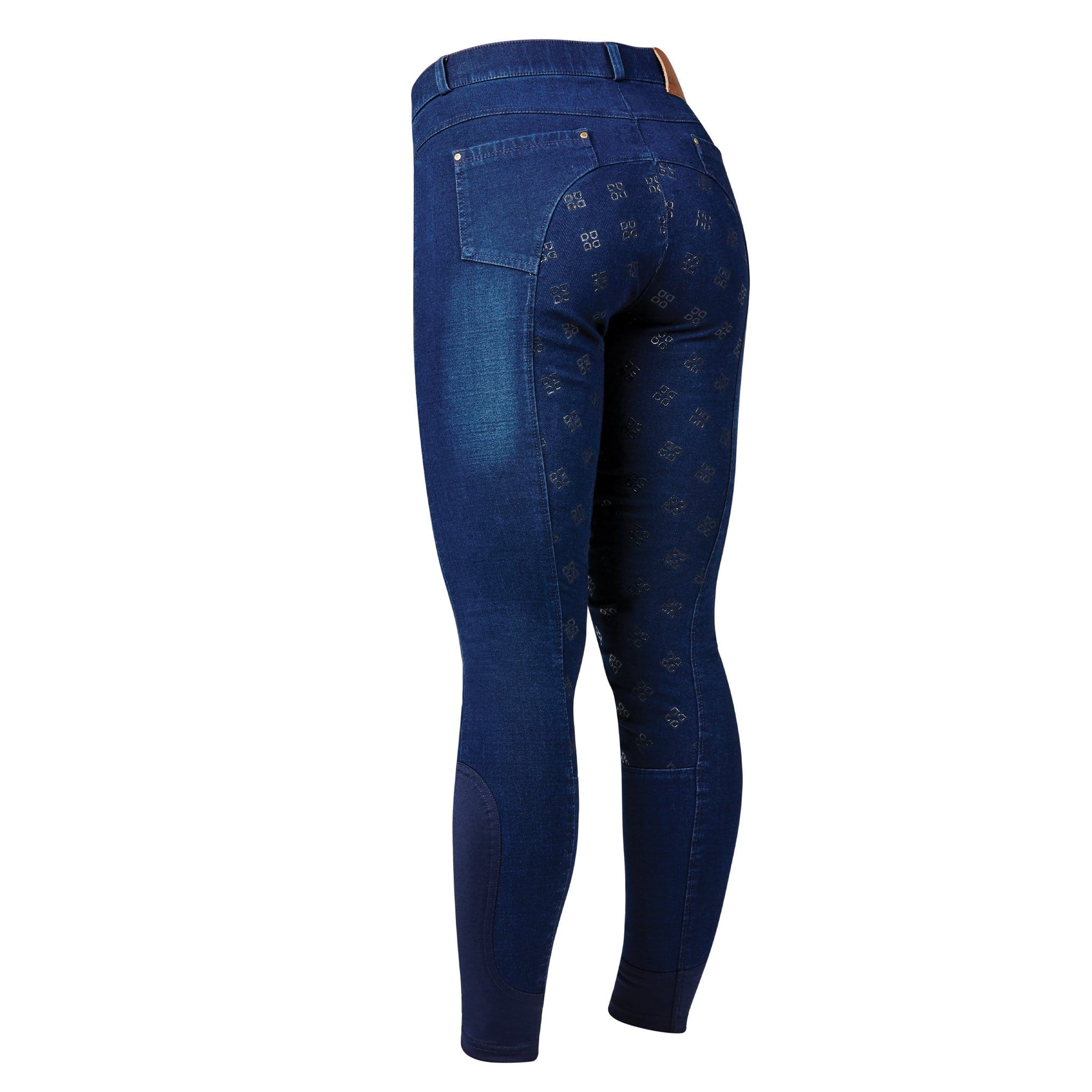 Dublin Shona Denim Print Silicone Full Seat Breeches