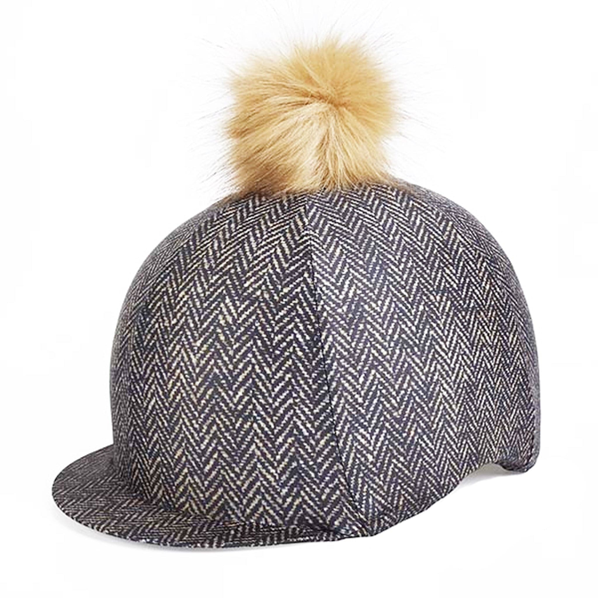 Elico Brown Tweed Lycra Hat Silk