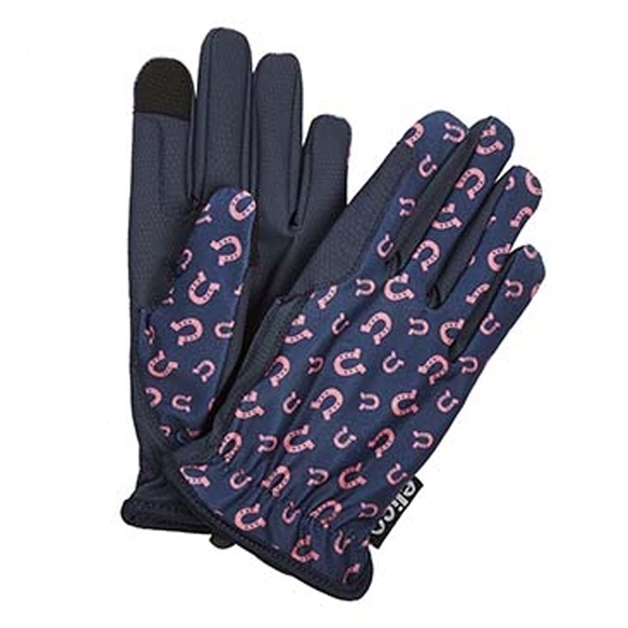 Elico Children's Elvaston Gloves - 10 - 12 Years · Navy and Pink