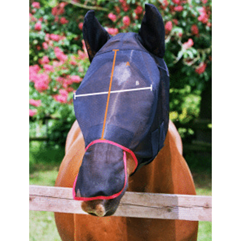 Equilibrium Field Relief Max Fly Mask Size Guide Image