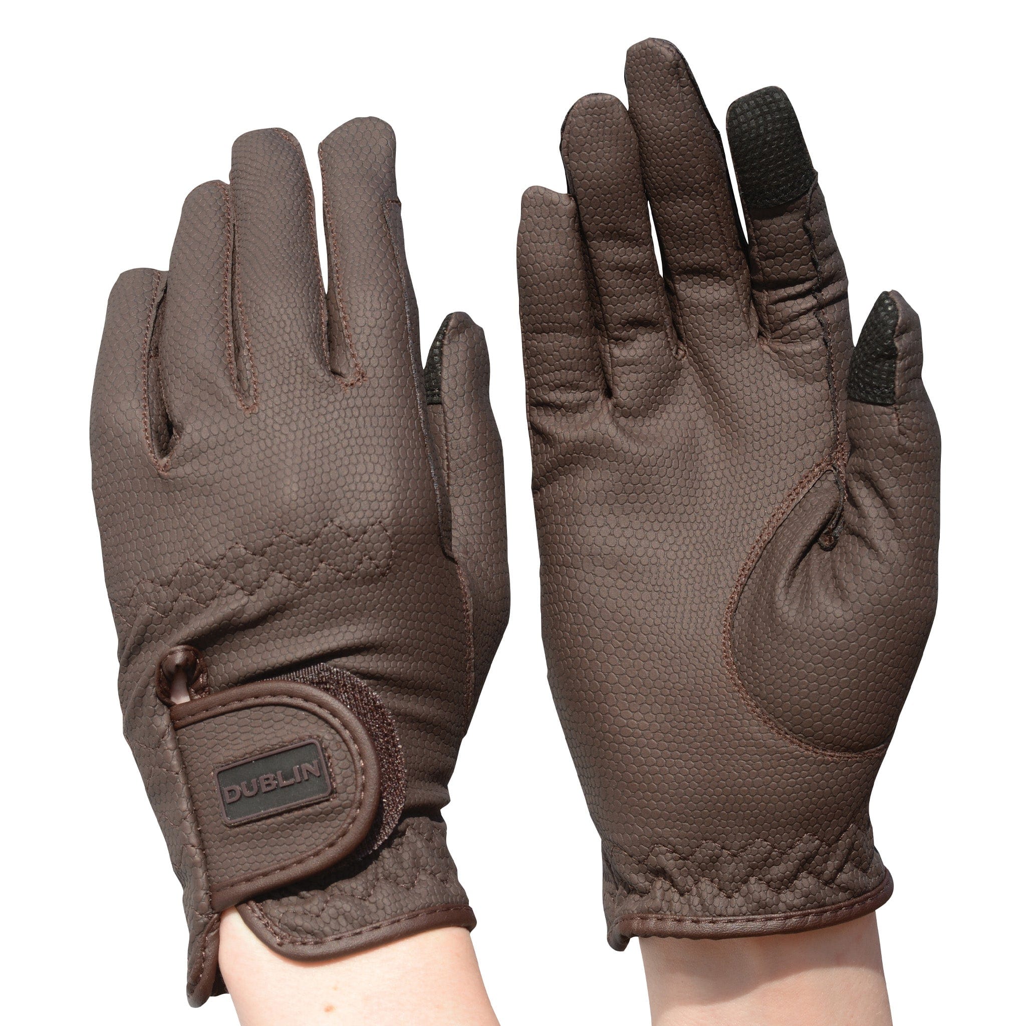 Dublin Everyday Touch Screen Compatible Riding Gloves - 5 · Brown