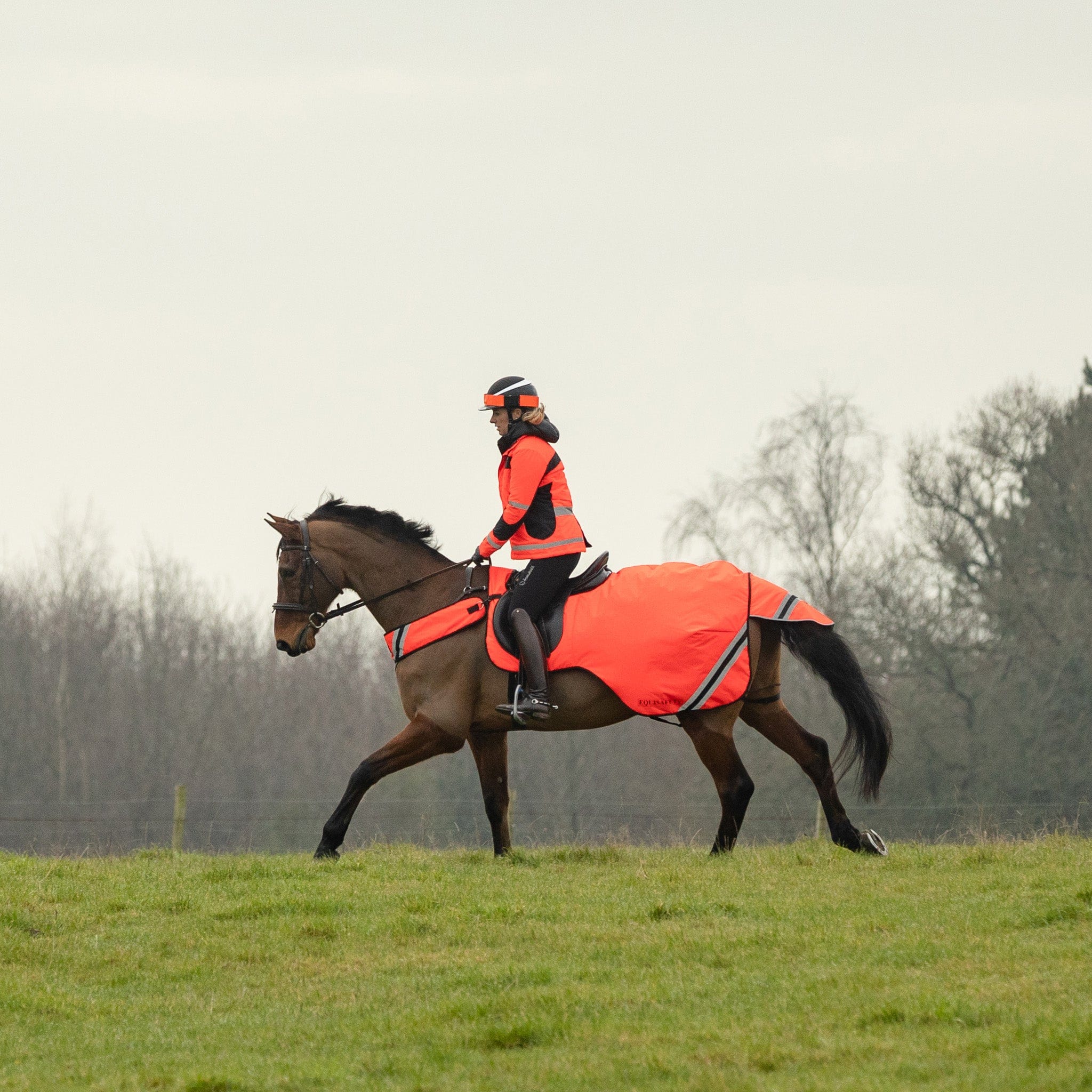 Equisafety Hi Viz Winter Wrap Around Sheet