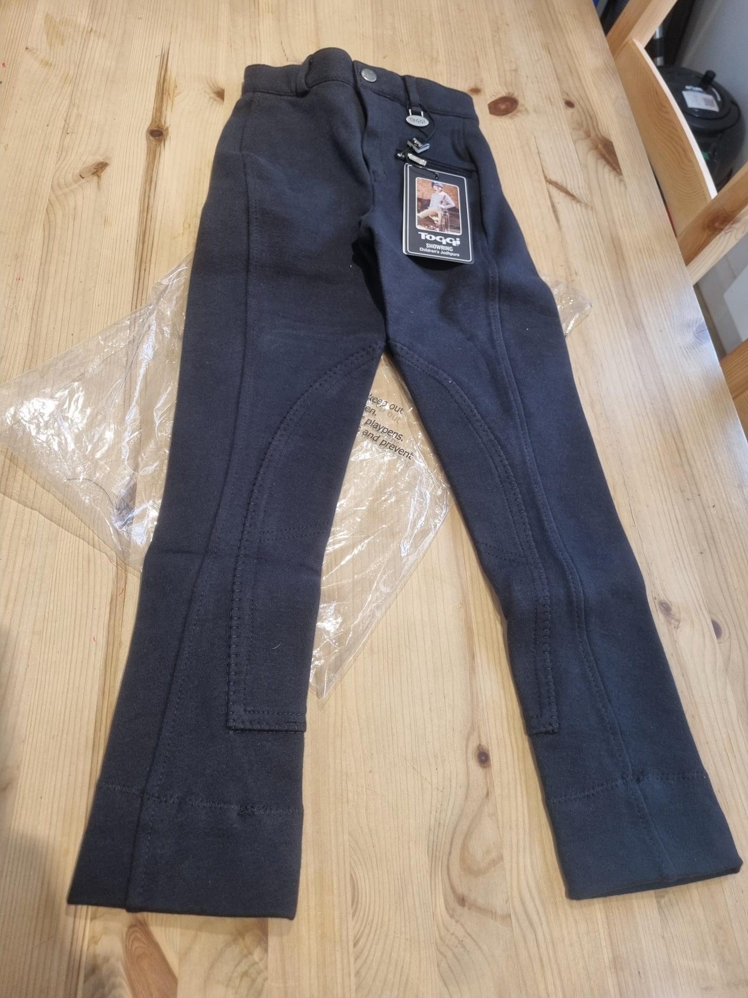 Toggi Showring Children's Classic Alos Knee Patch Jodhpurs Size 18 Navy