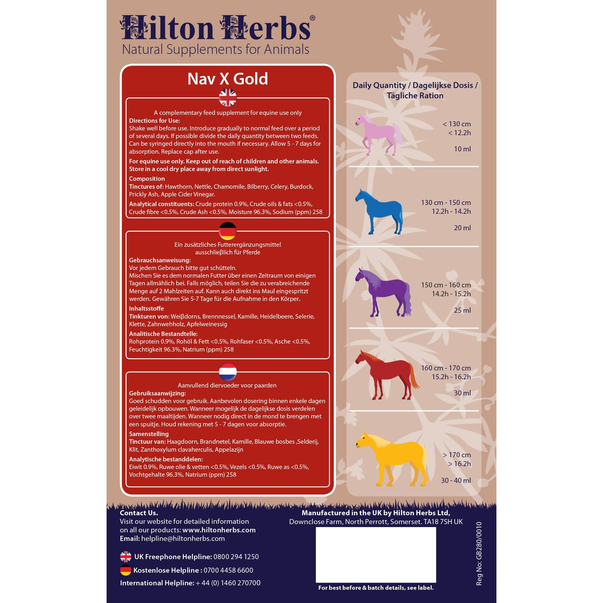 Hilton Herbs Nav X Gold