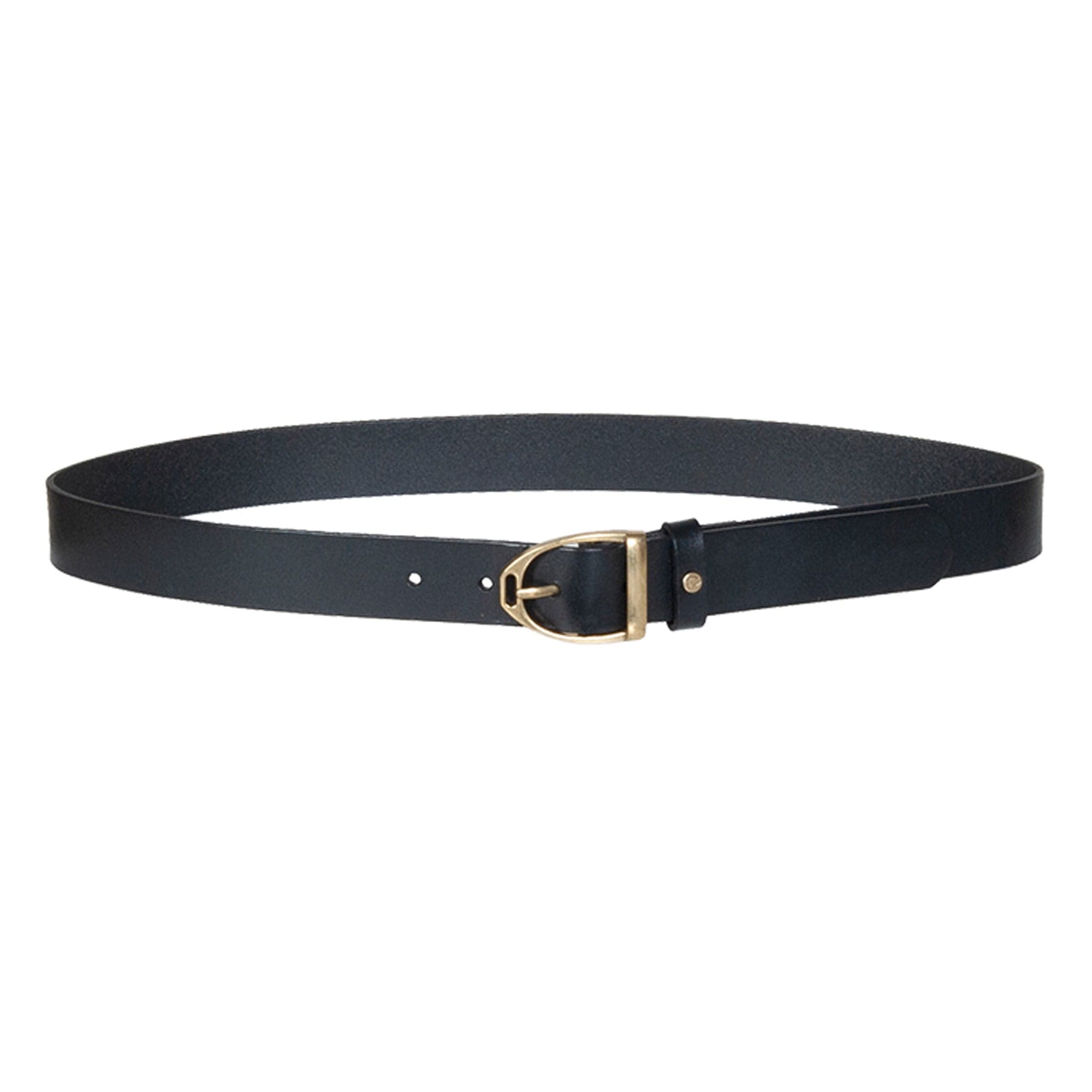 Hkm Beth Leather Belt - 75cm (S) · Black and Gold