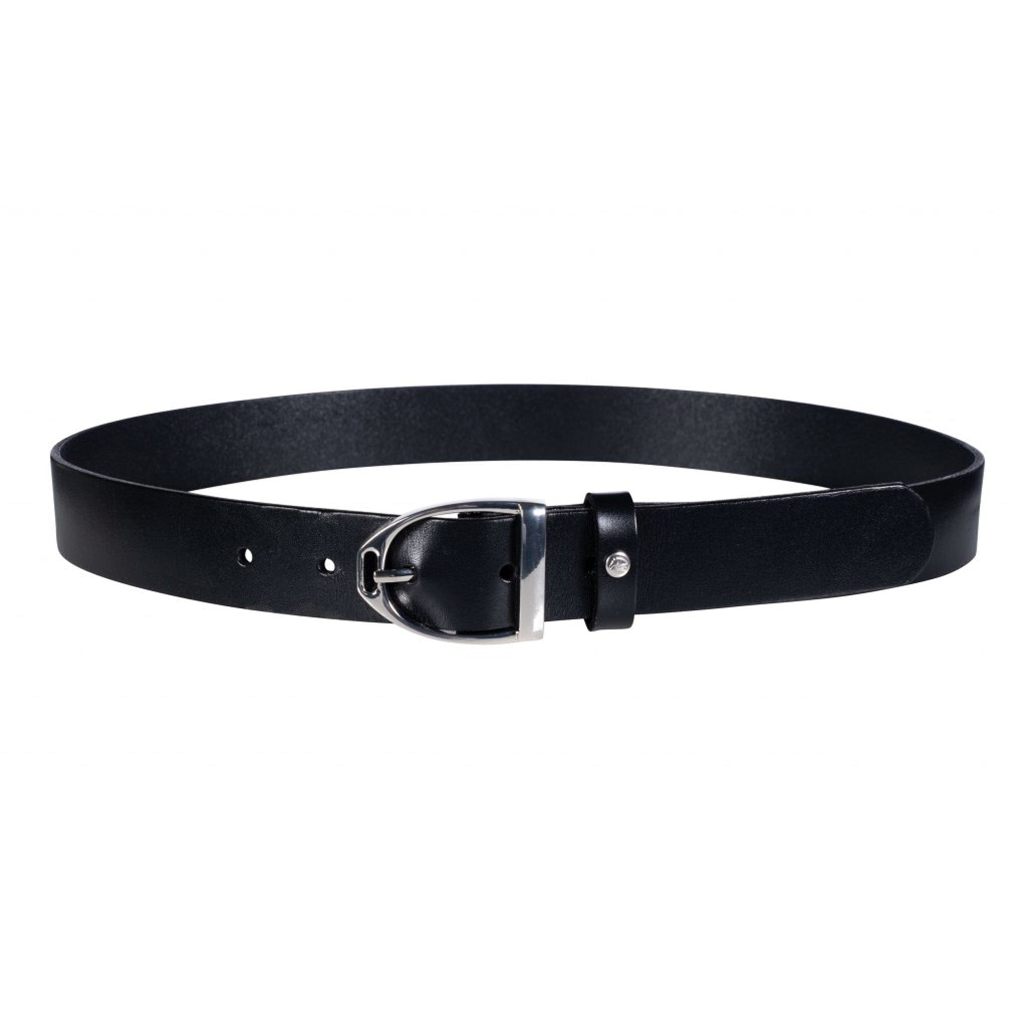 HKM Beth Leather Belt 13372 Black and Silver
