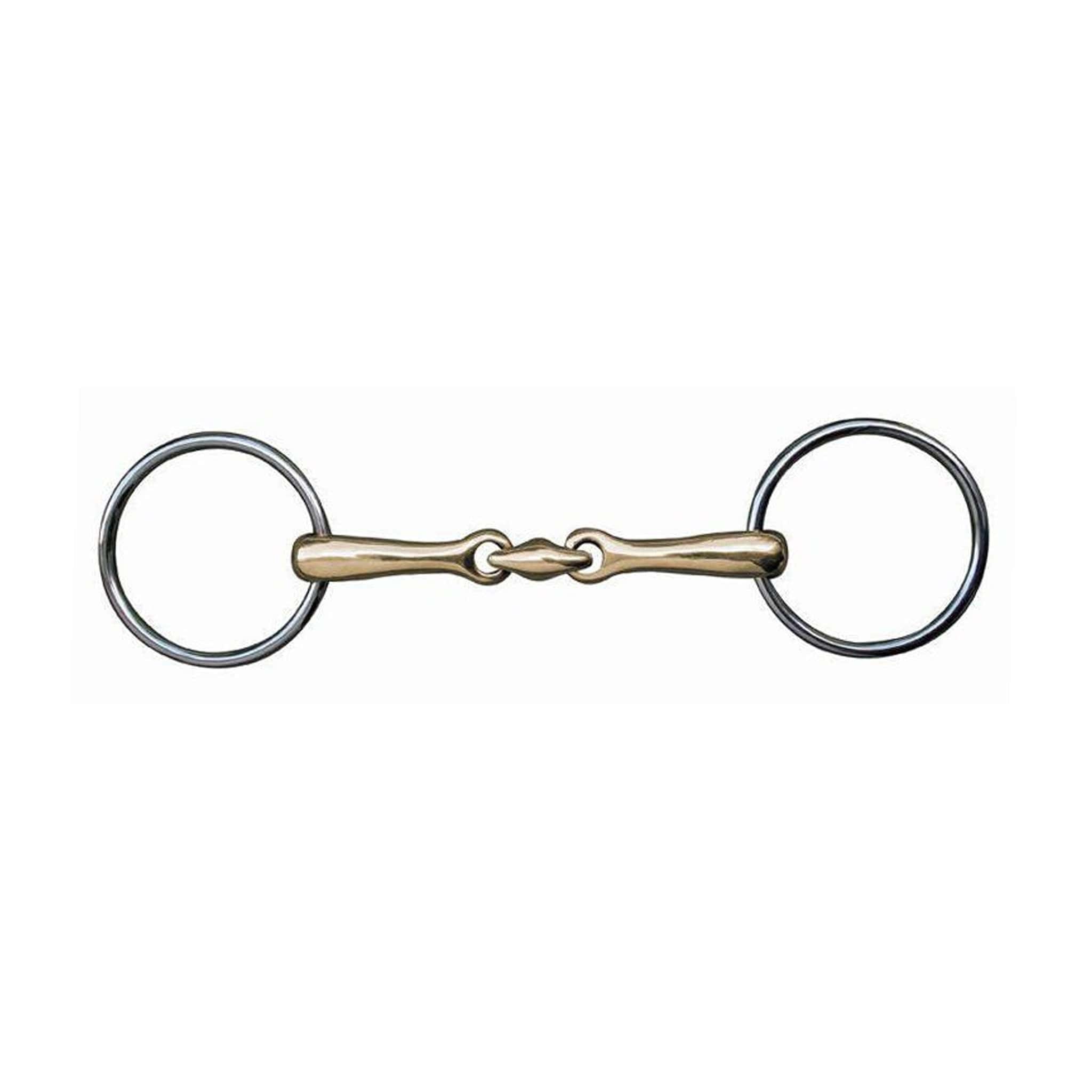 HKM Loose Ring Argentan Double Jointed Snaffle 9874
