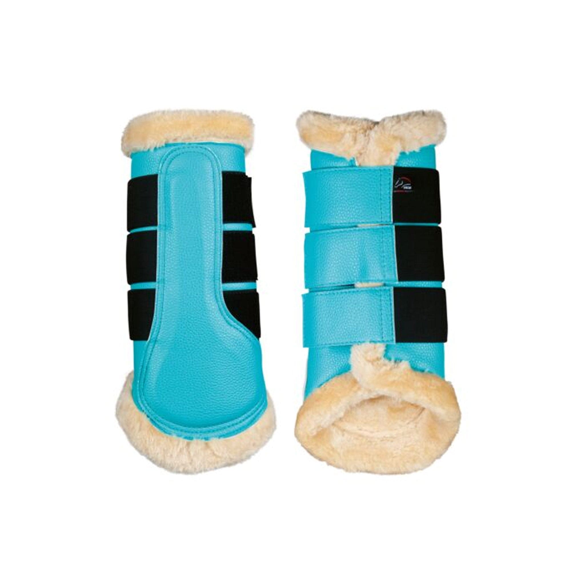 Hkm Premium Comfort Brushing Boots - Extra Full (XL) · Turquoise