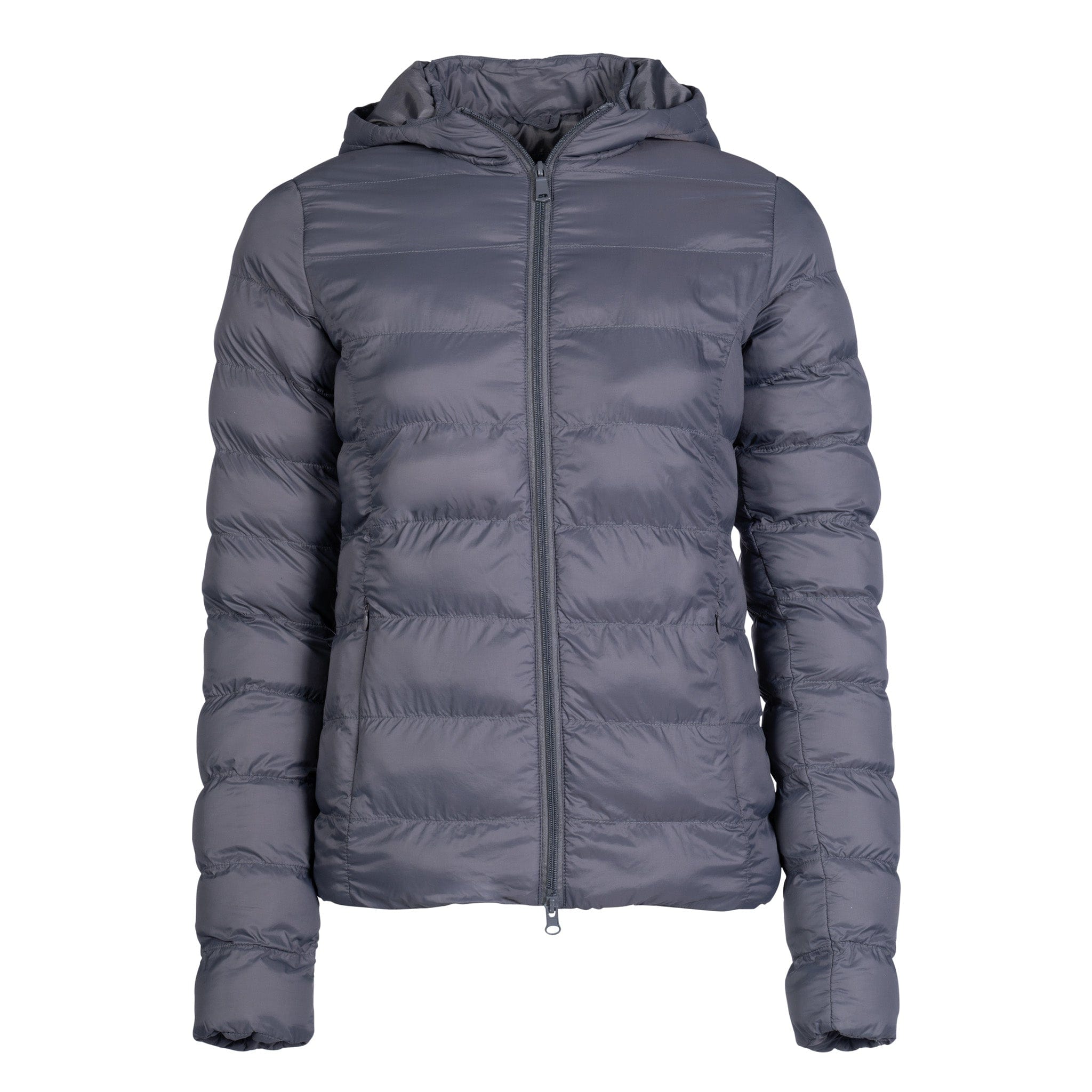 HKM Lena Quilted Jacket 12577 Deep Grey Front View